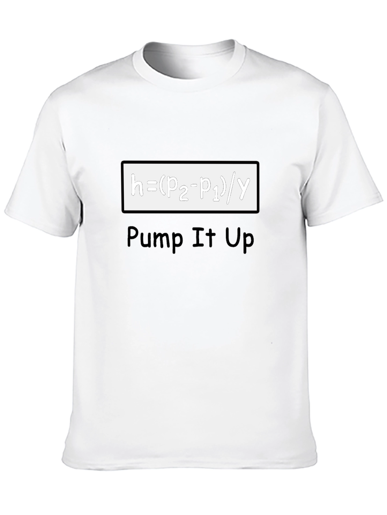 Pump It Up Black T-Shirt - Science Humor