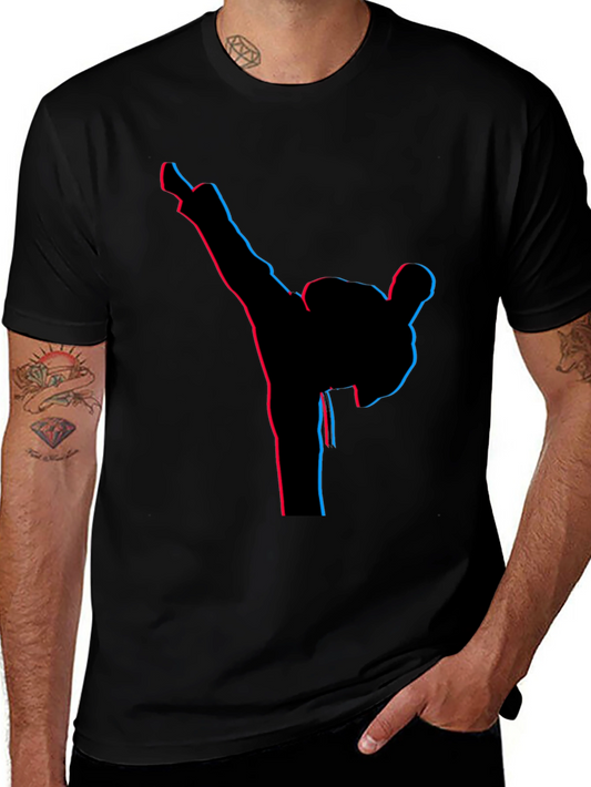 Black Martial Arts Silhouette Tee