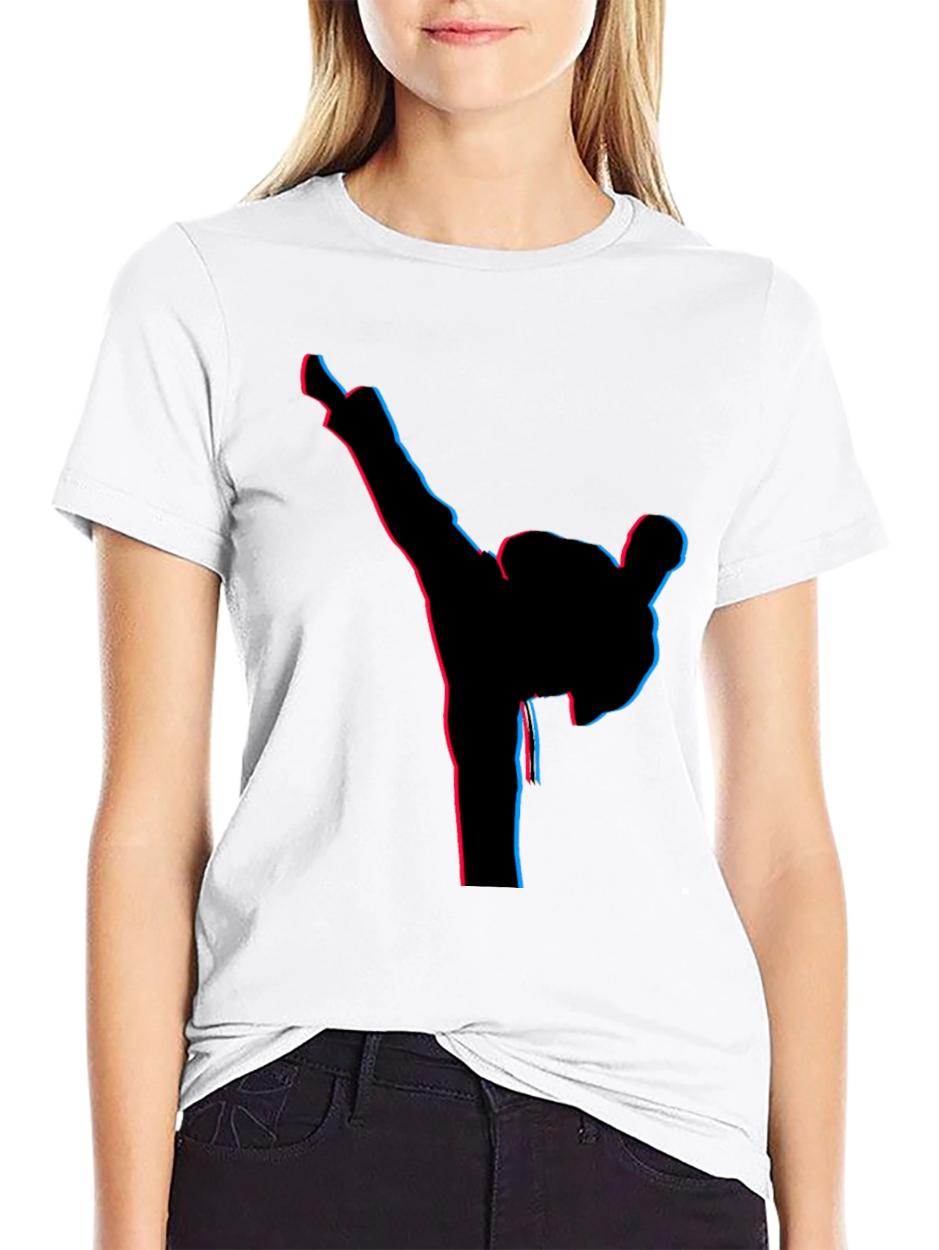 Black Martial Arts Silhouette Tee