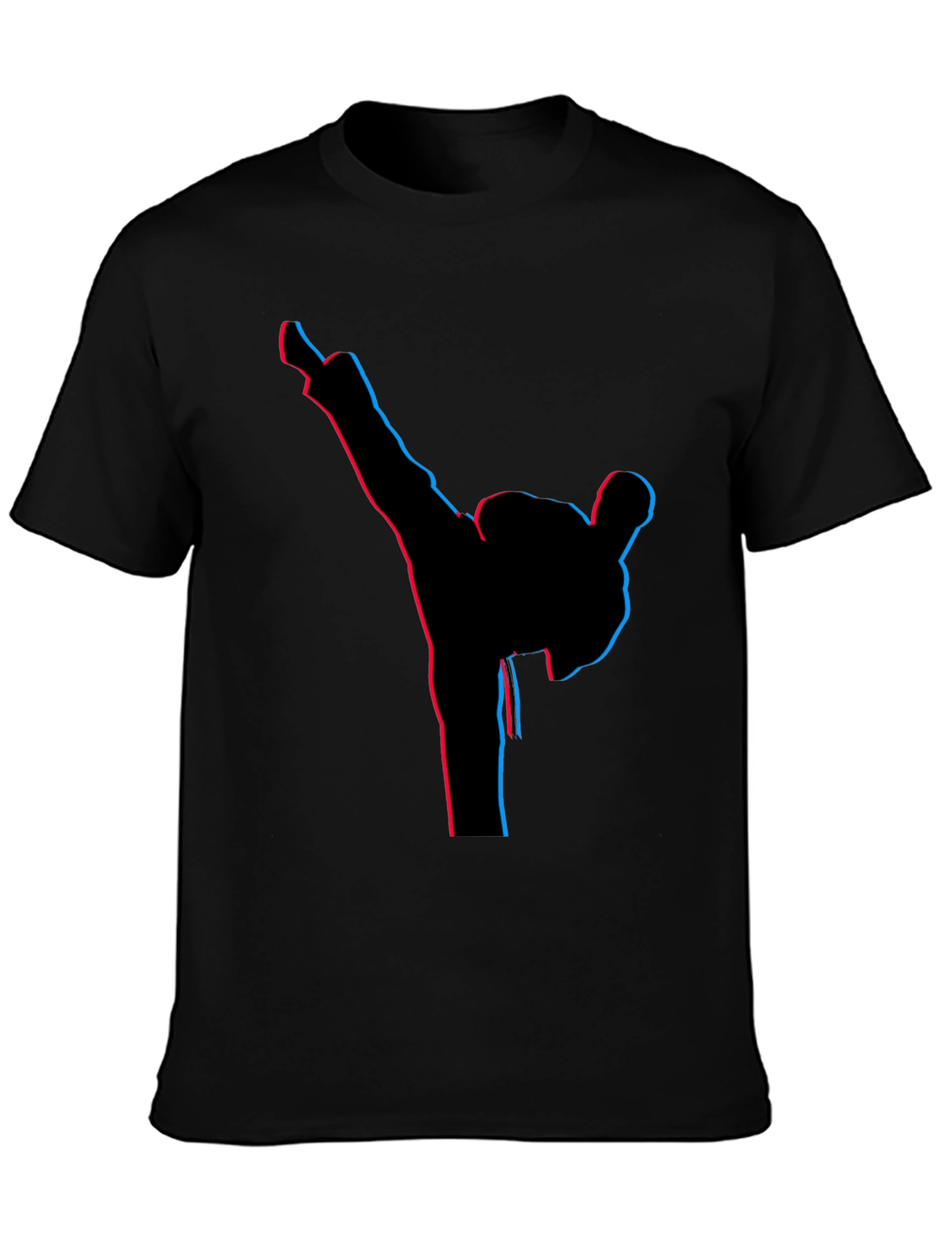 Black Martial Arts Silhouette Tee