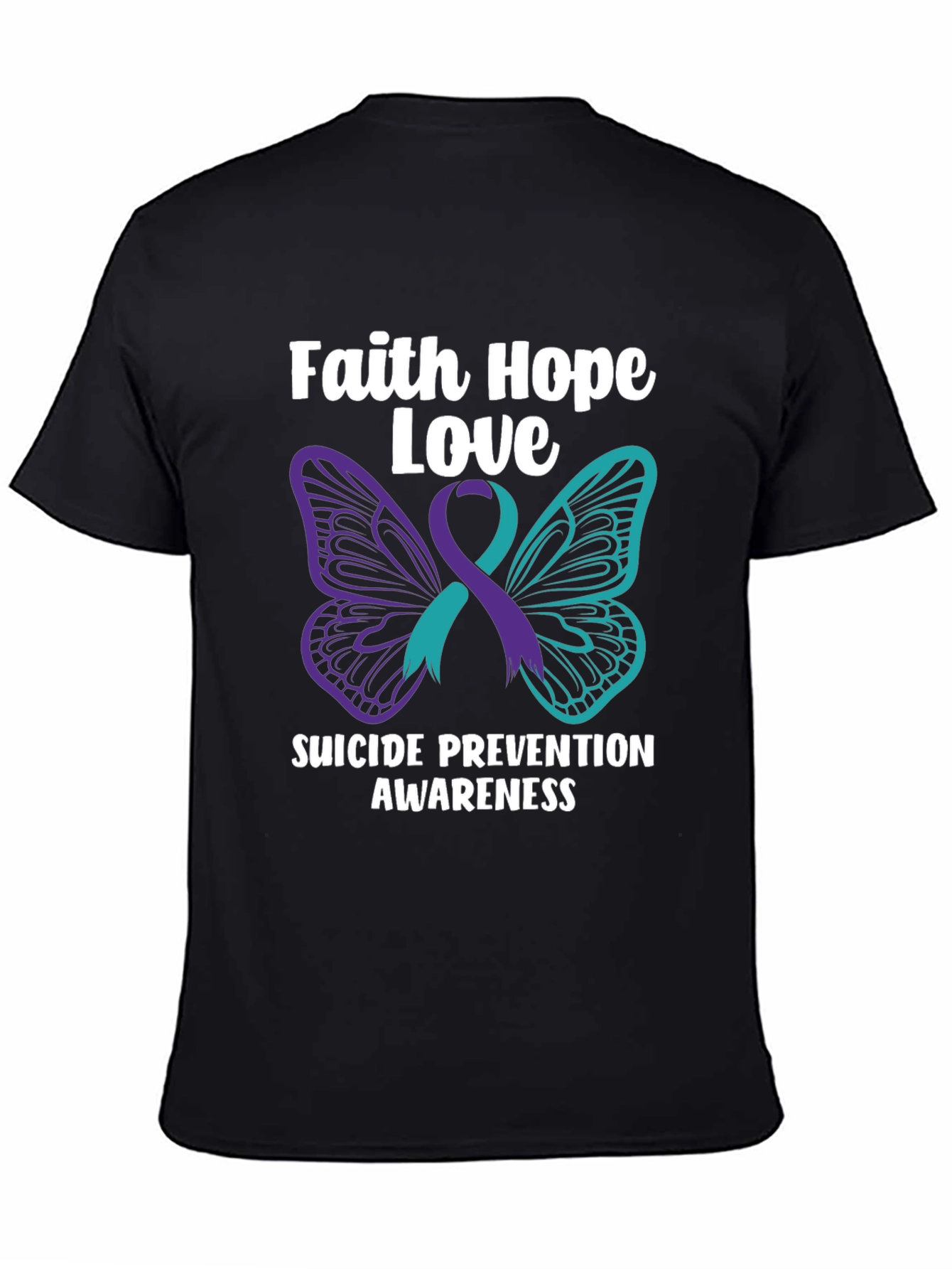 Faith Hope Love Suicide Prevention Awareness T-Shirt