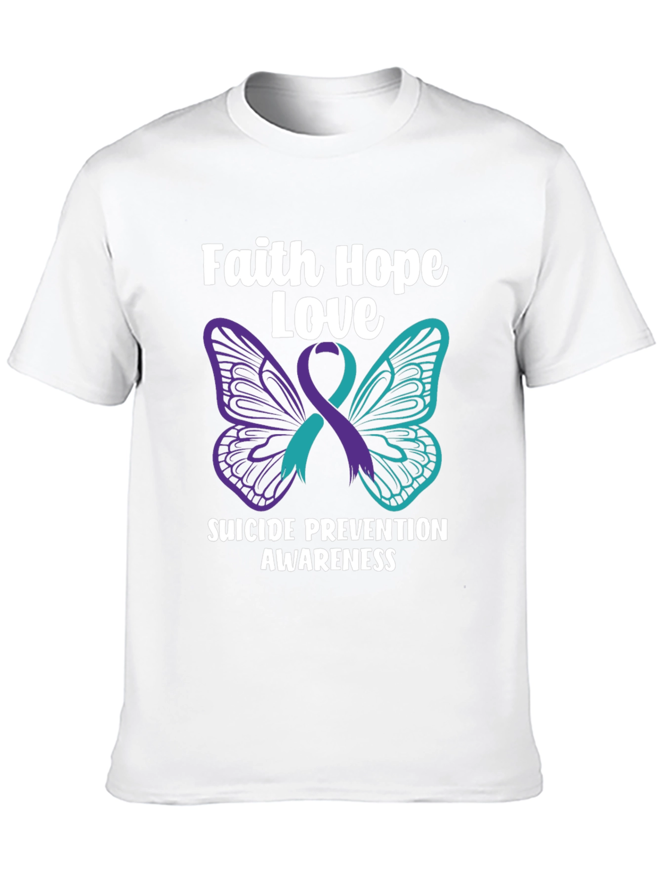 Faith Hope Love Suicide Prevention Awareness T-Shirt