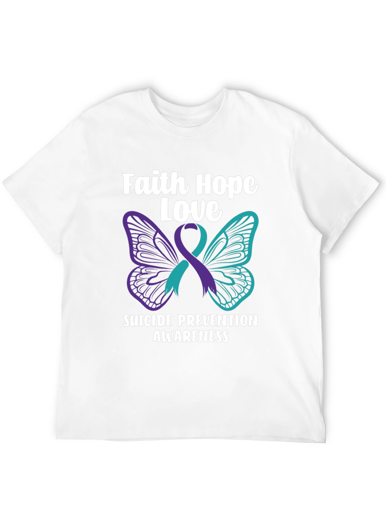 Faith Hope Love Suicide Prevention Awareness T-Shirt