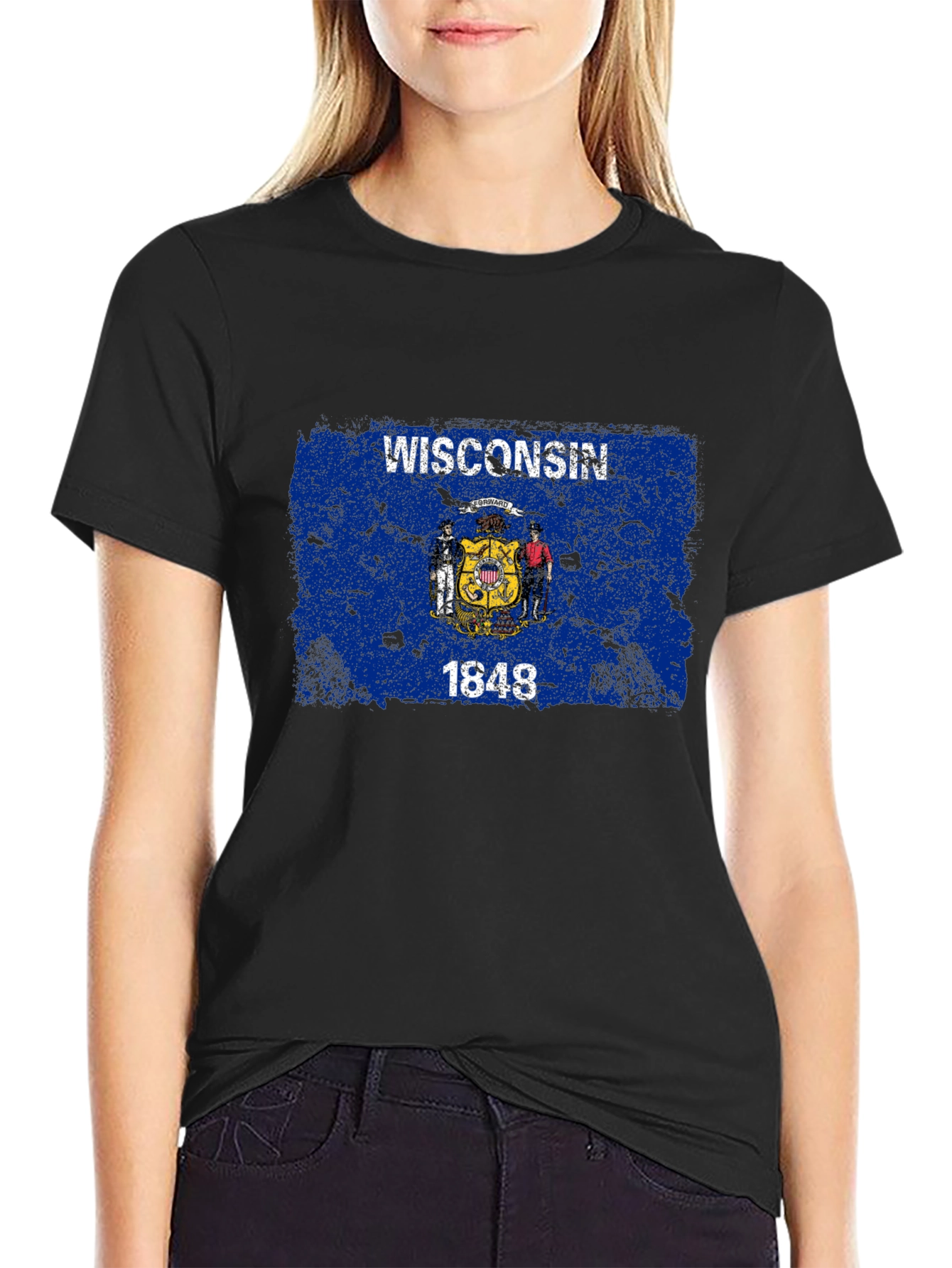 Wisconsin Flag Graphic T-Shirt
