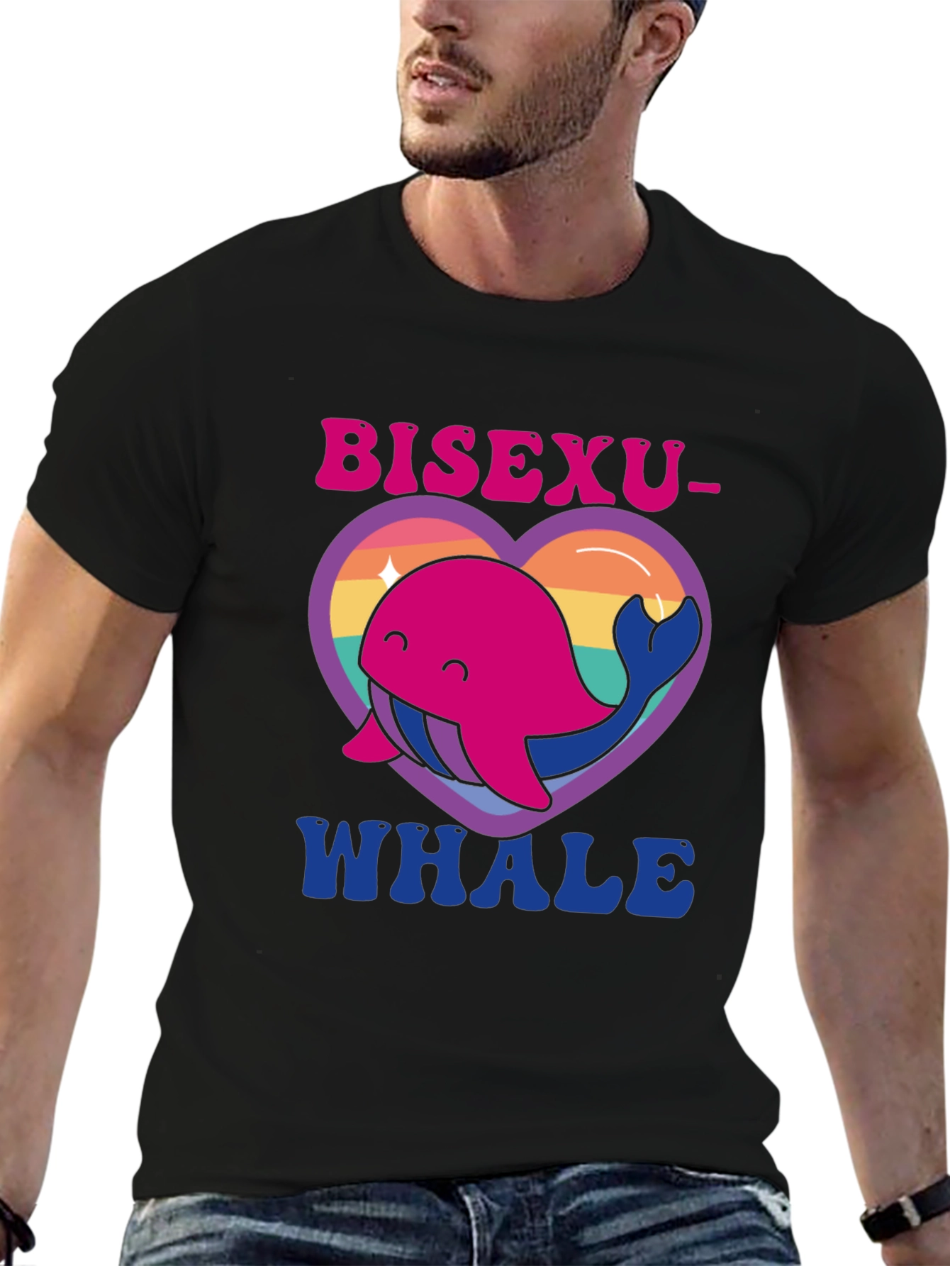 Bisexuwhale T-Shirt LGBT Pride Graphic Tee