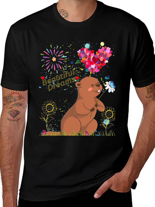 Cute Groundhog Beautiful Dreams Graphic T-Shirt