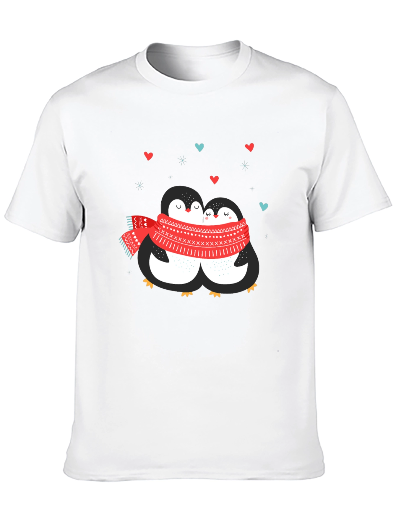 Penguin Love T-Shirt - Cute Winter Apparel