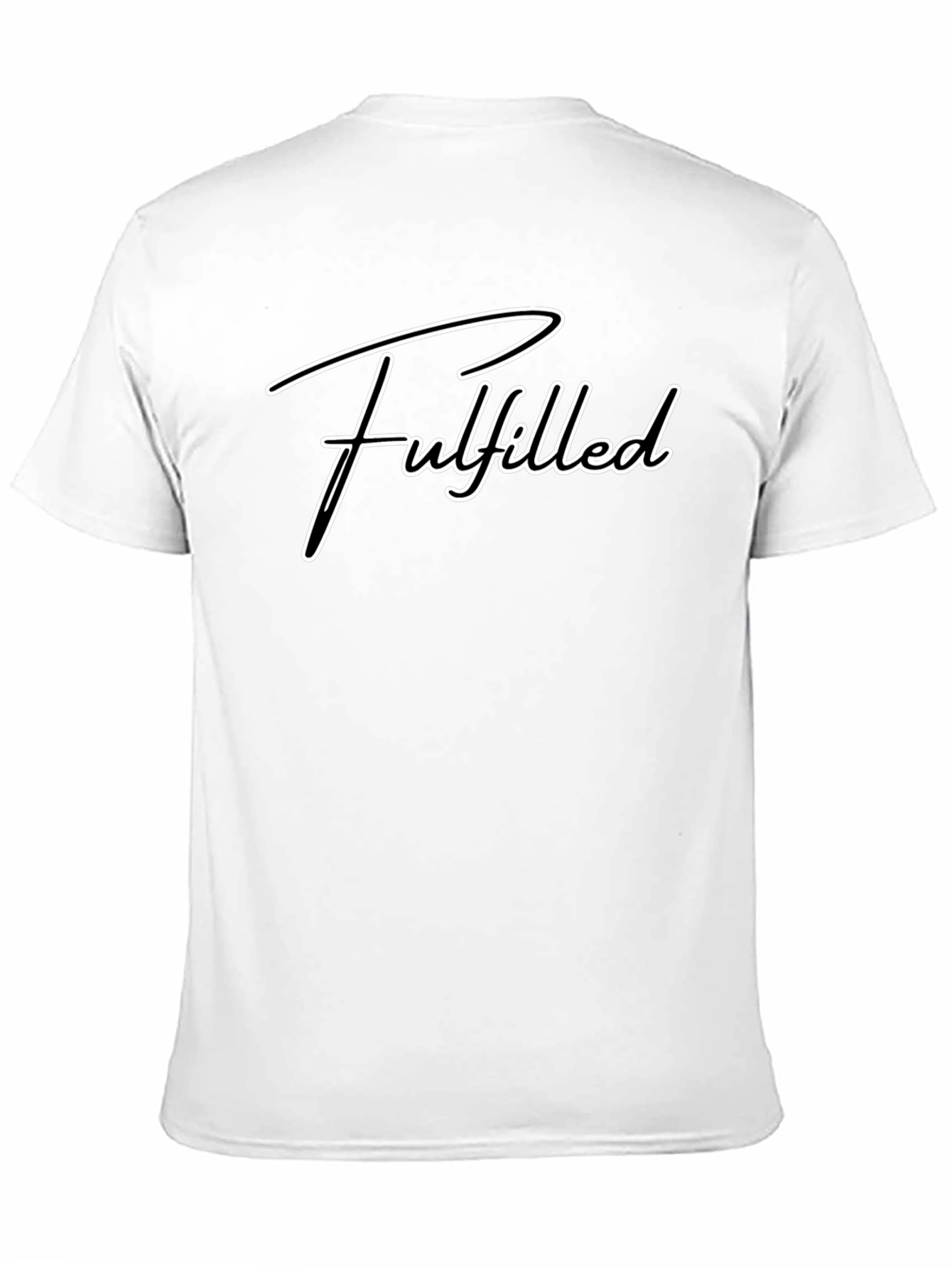 Fulfilled Graphic T-Shirt - Black Casual Tee