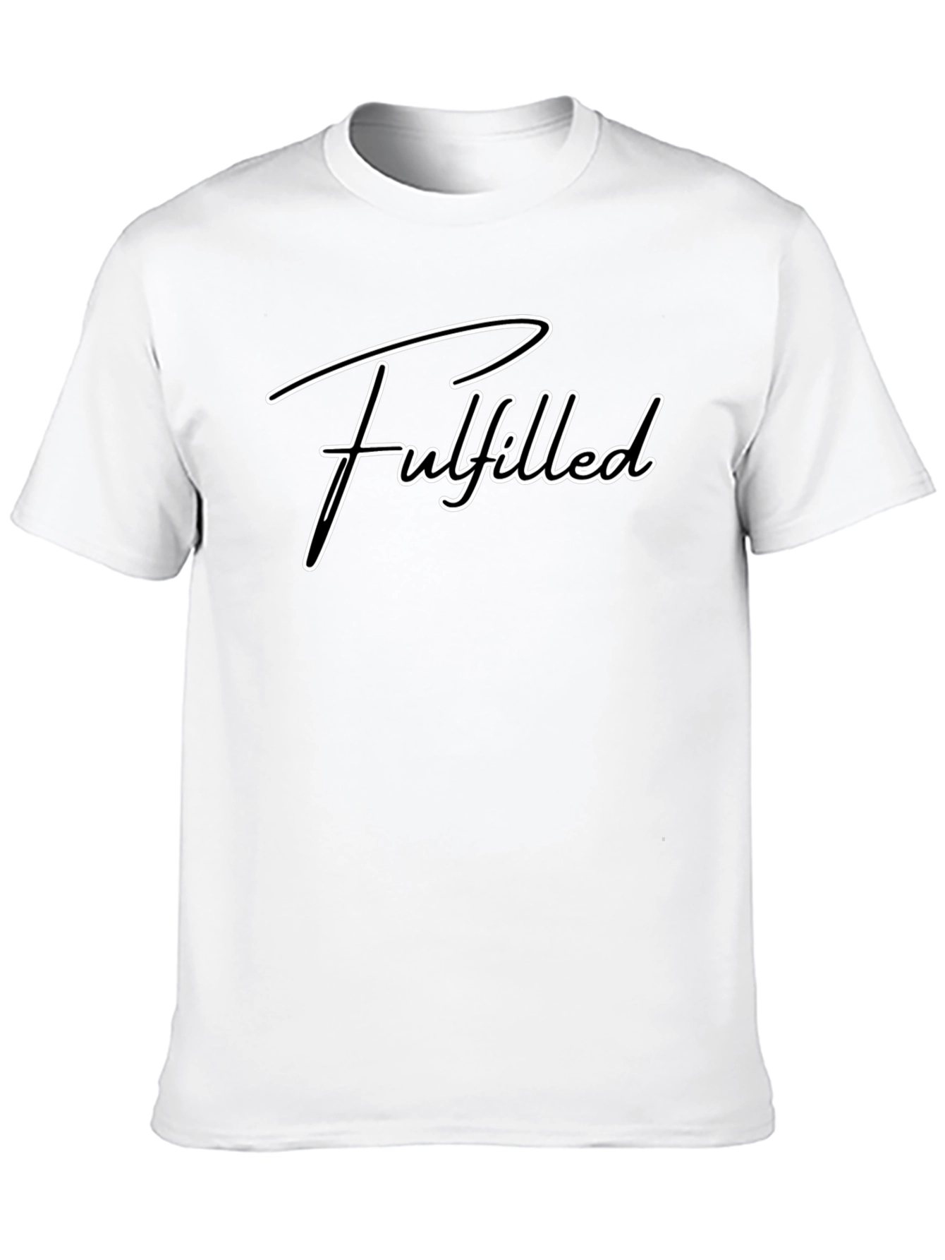 Fulfilled Graphic T-Shirt - Black Casual Tee