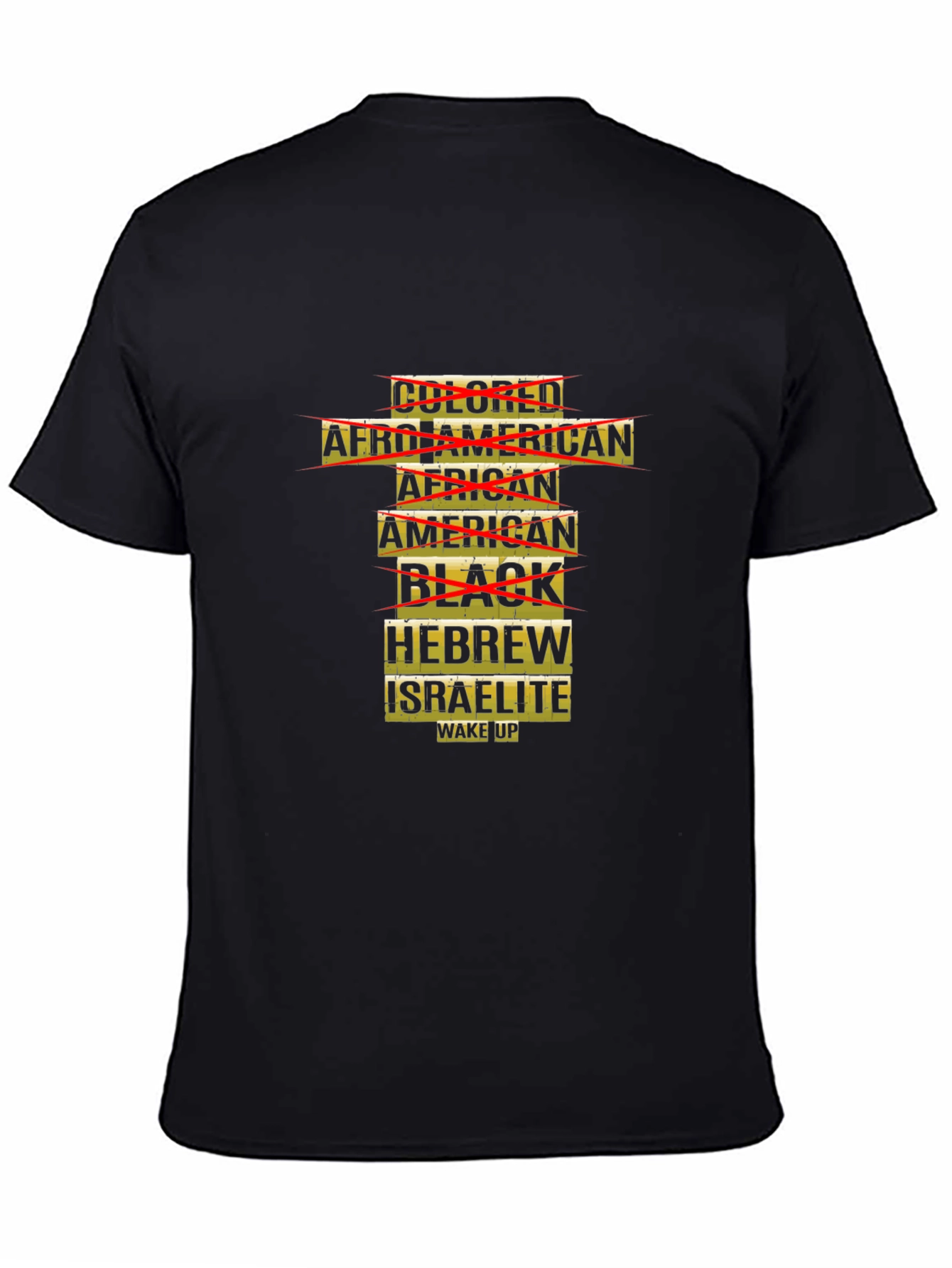 Unique Graphic T-Shirt: Hebrew Israelite Wake Up