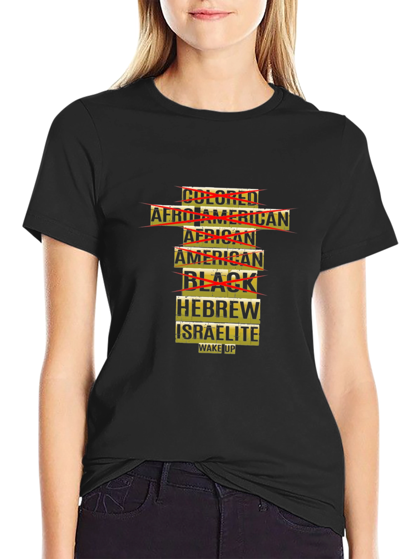 Unique Graphic T-Shirt: Hebrew Israelite Wake Up