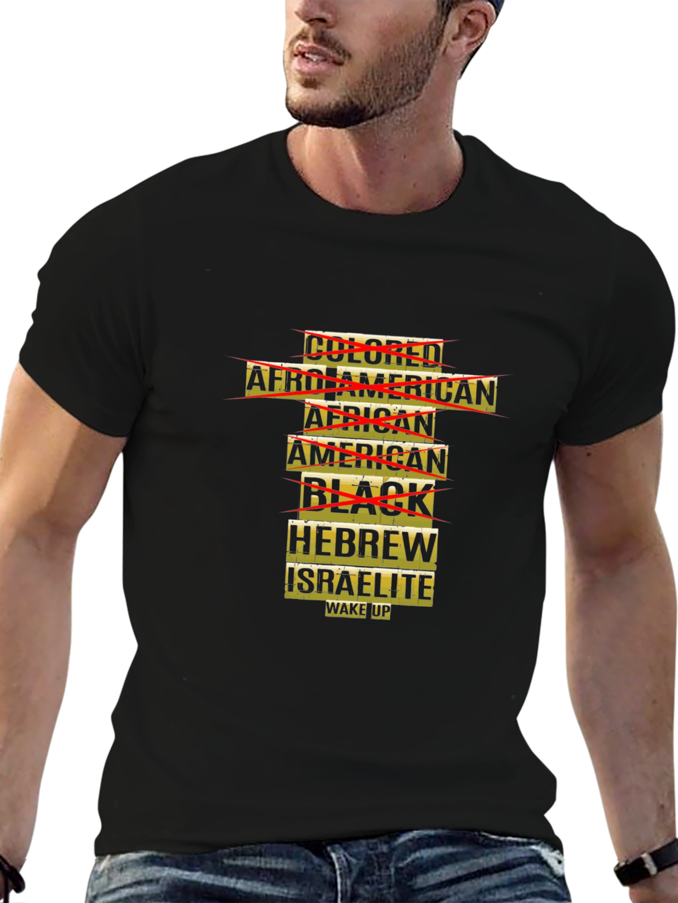Unique Graphic T-Shirt: Hebrew Israelite Wake Up