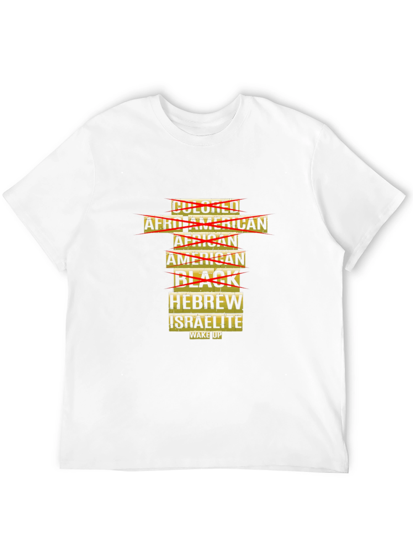 Unique Graphic T-Shirt: Hebrew Israelite Wake Up