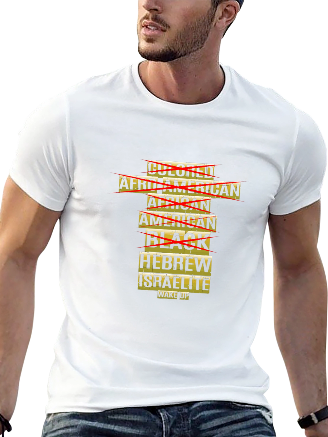 Unique Graphic T-Shirt: Hebrew Israelite Wake Up