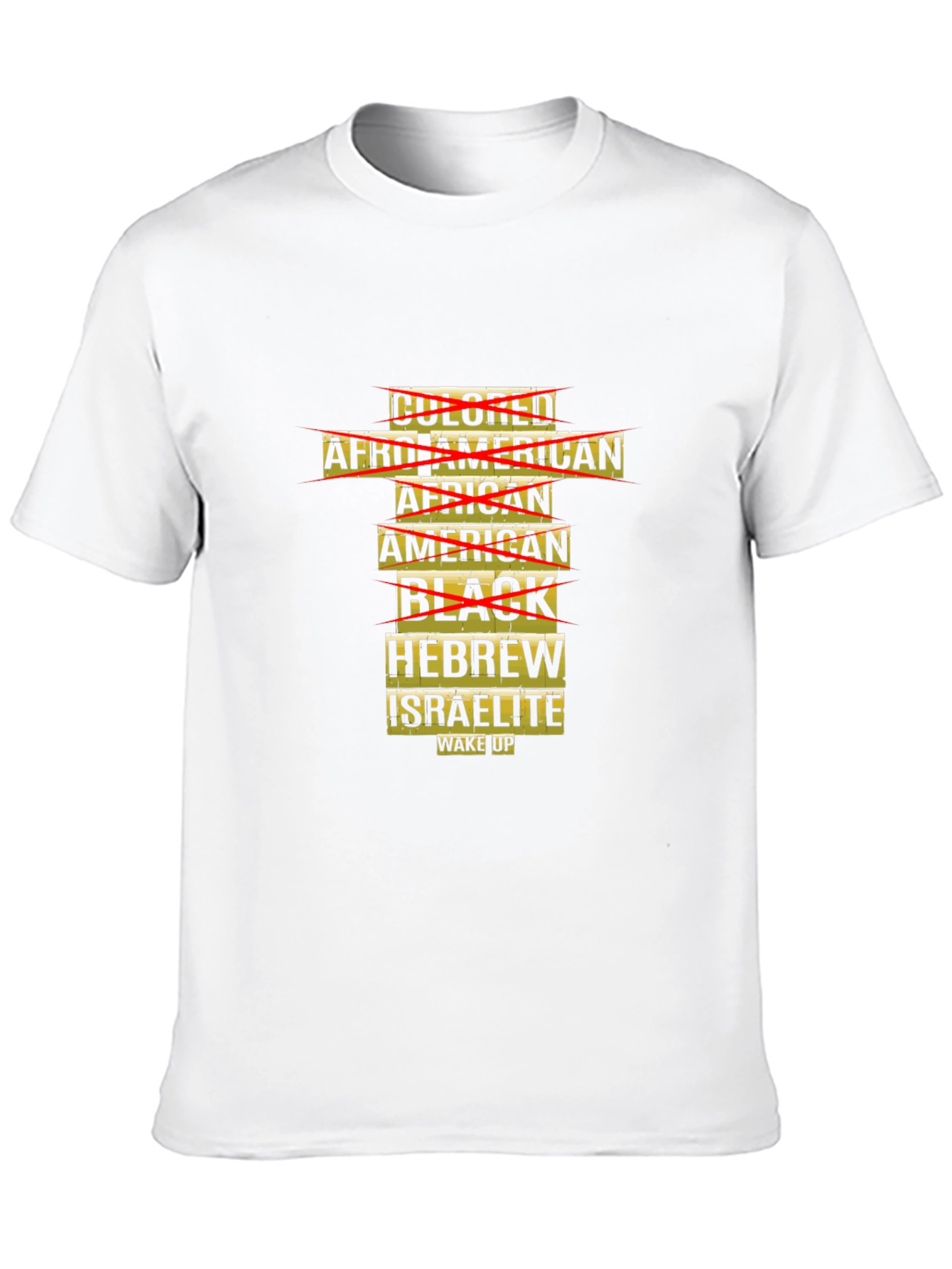 Unique Graphic T-Shirt: Hebrew Israelite Wake Up