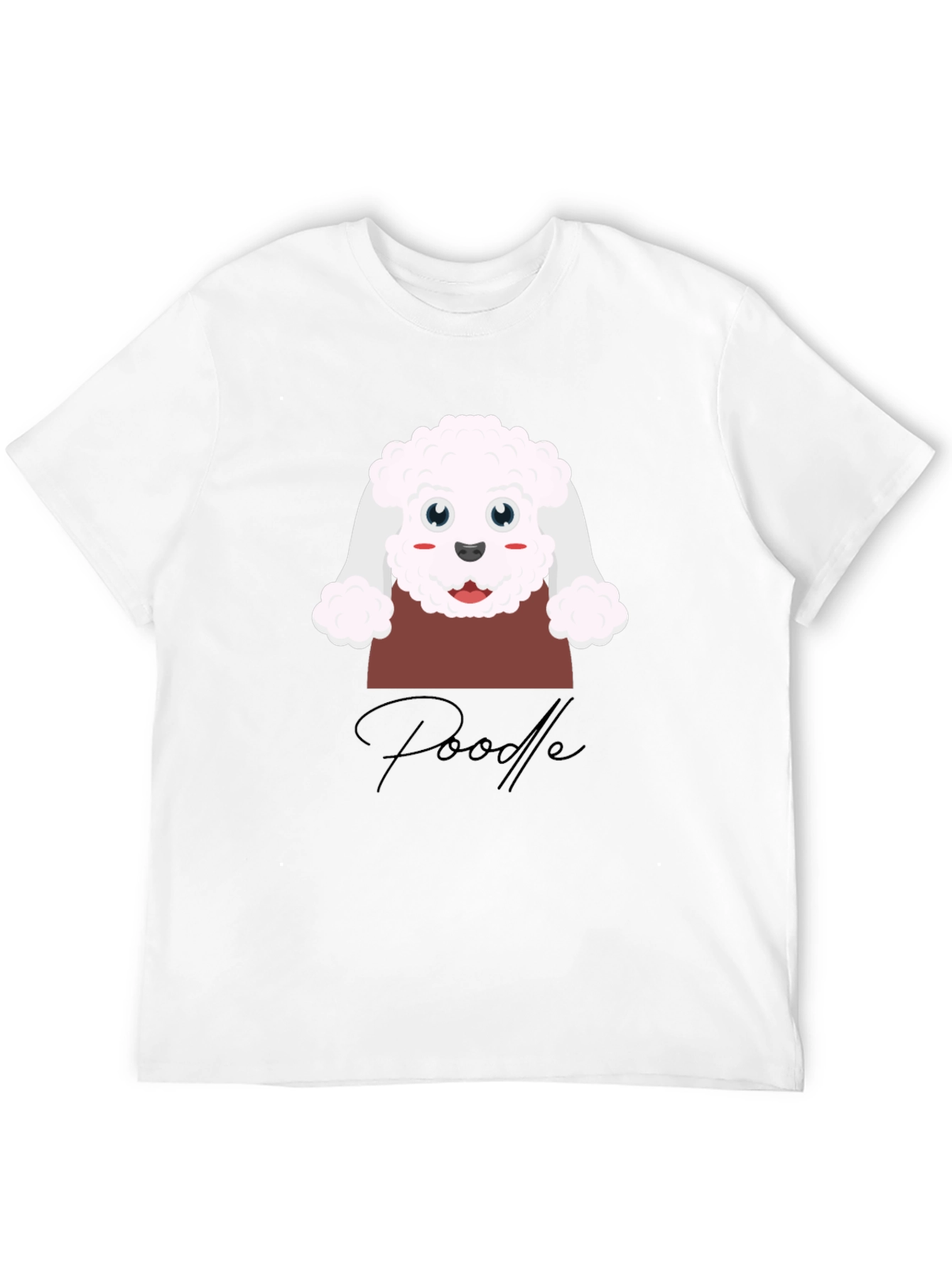 Cute Poodle Graphic T-Shirt