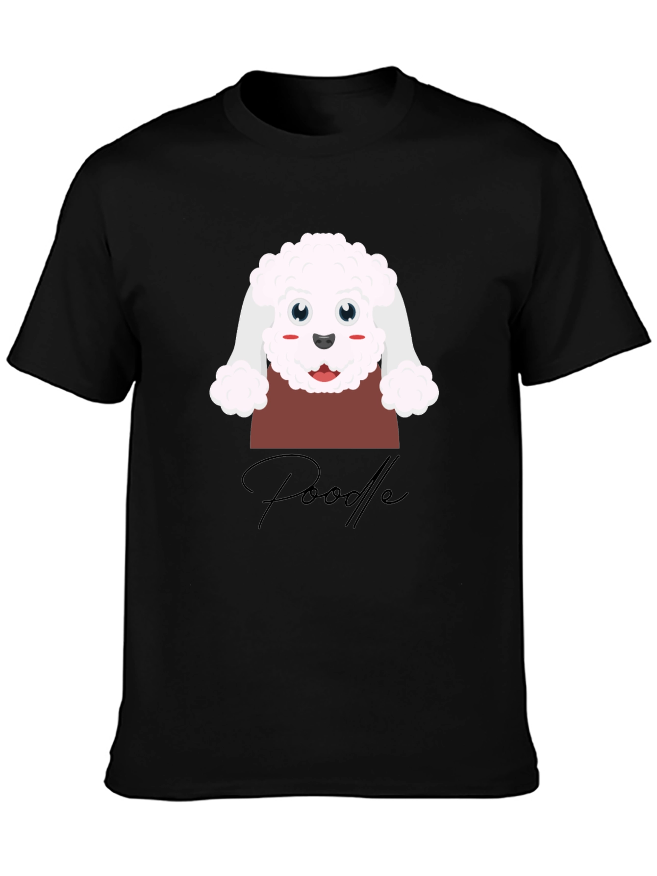Cute Poodle Graphic T-Shirt