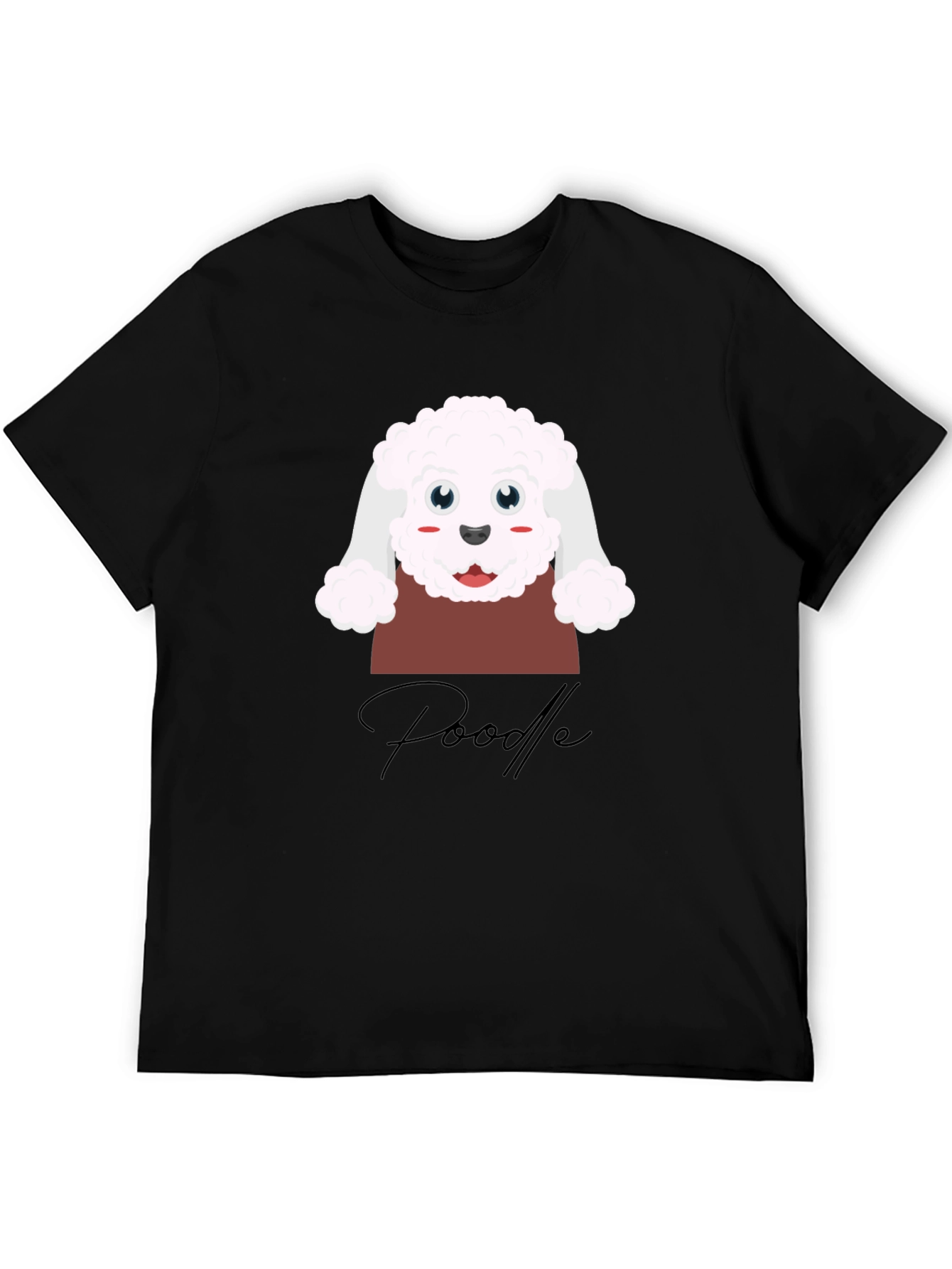 Cute Poodle Graphic T-Shirt