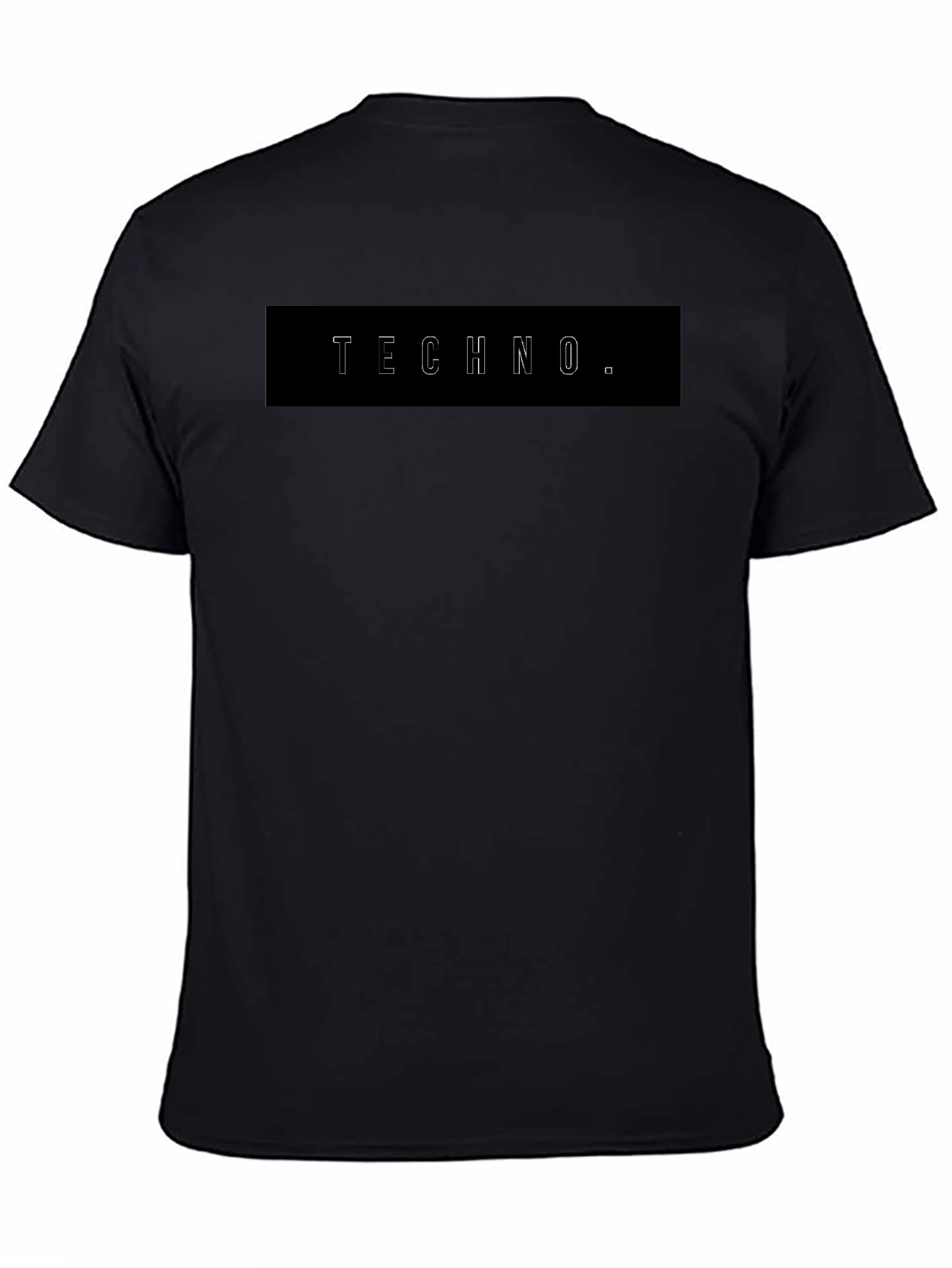 Techno T-Shirt - Stylish Black Graphic Tee
