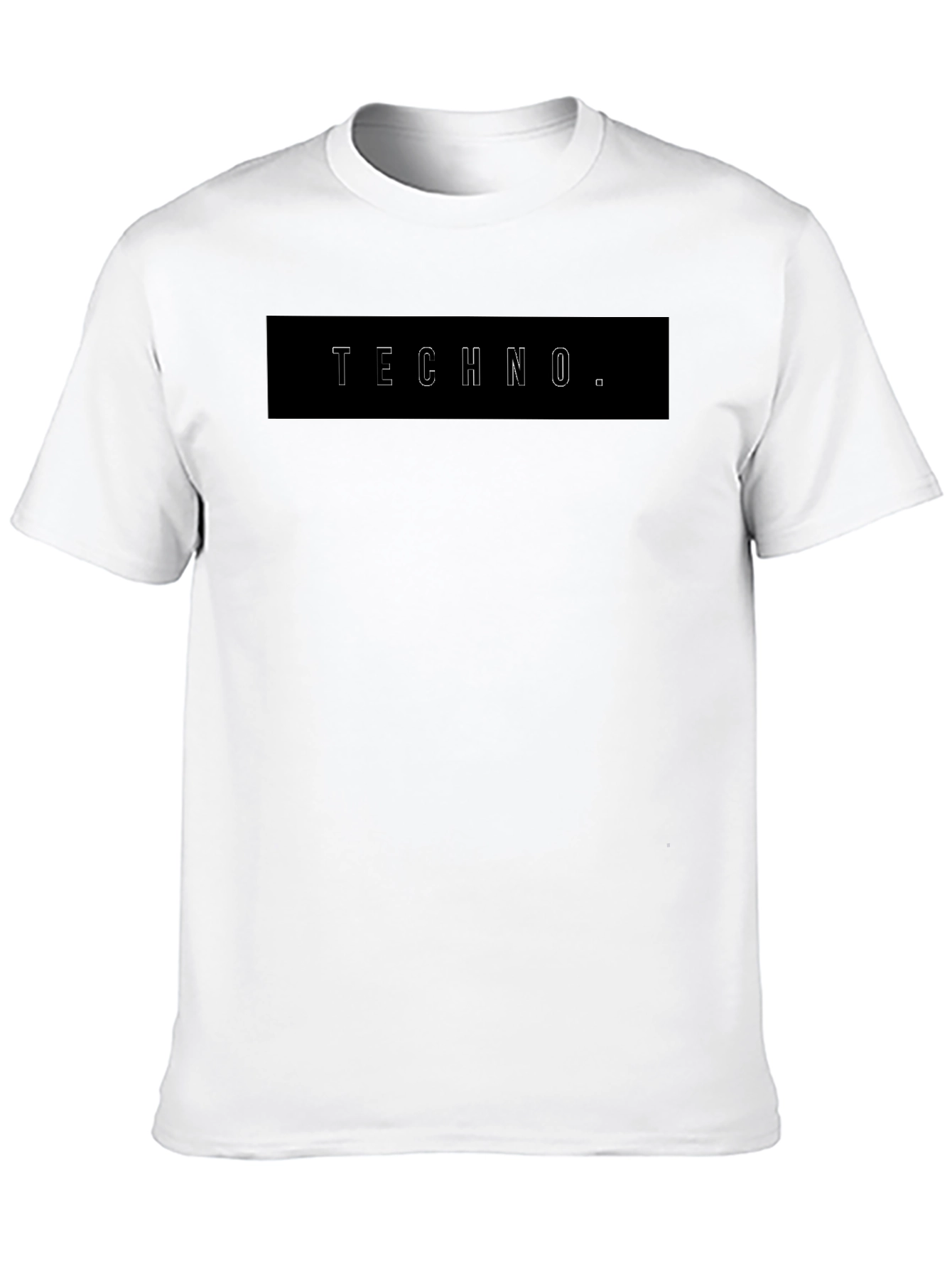 Techno T-Shirt - Stylish Black Graphic Tee