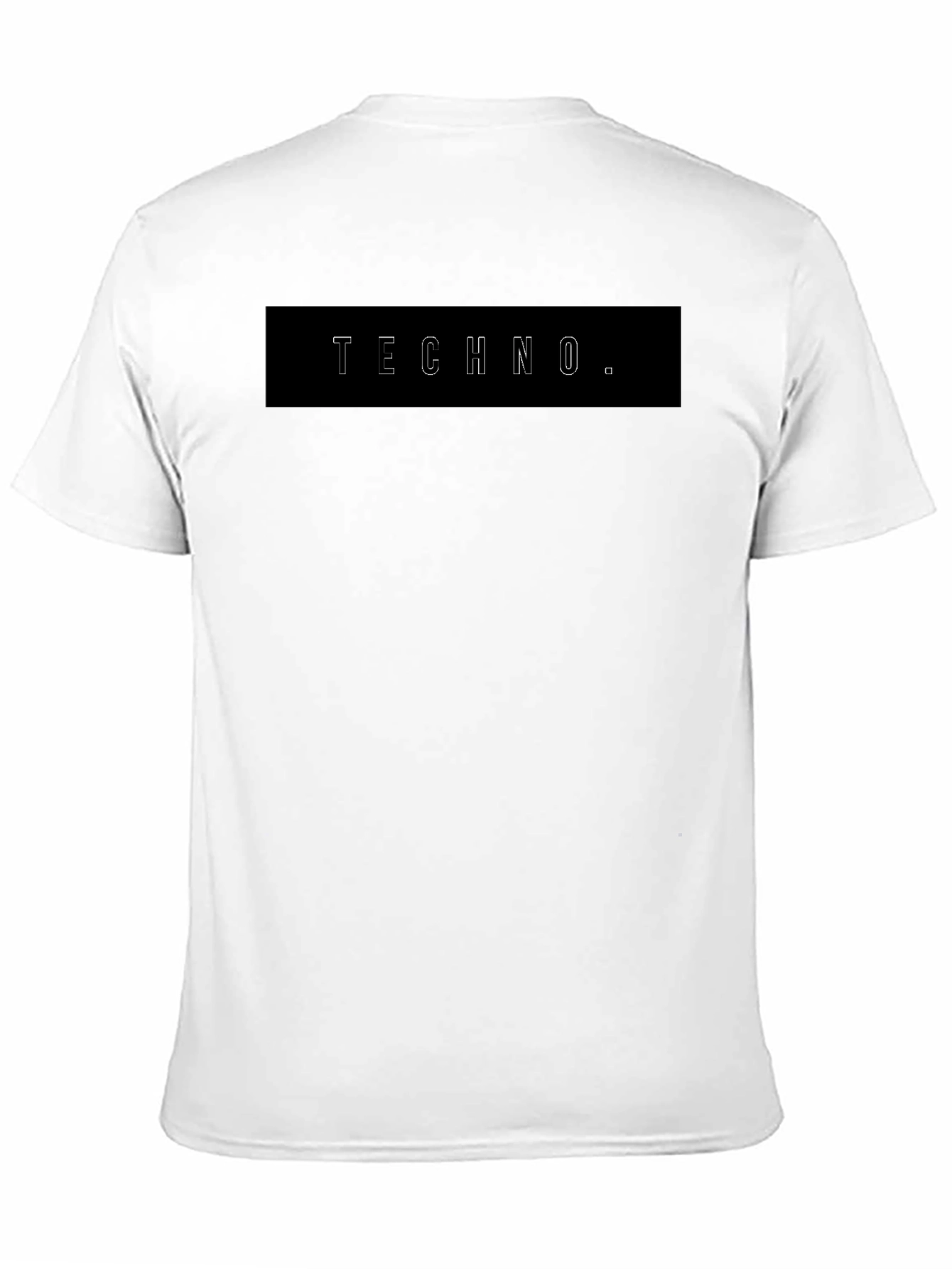 Techno T-Shirt - Stylish Black Graphic Tee