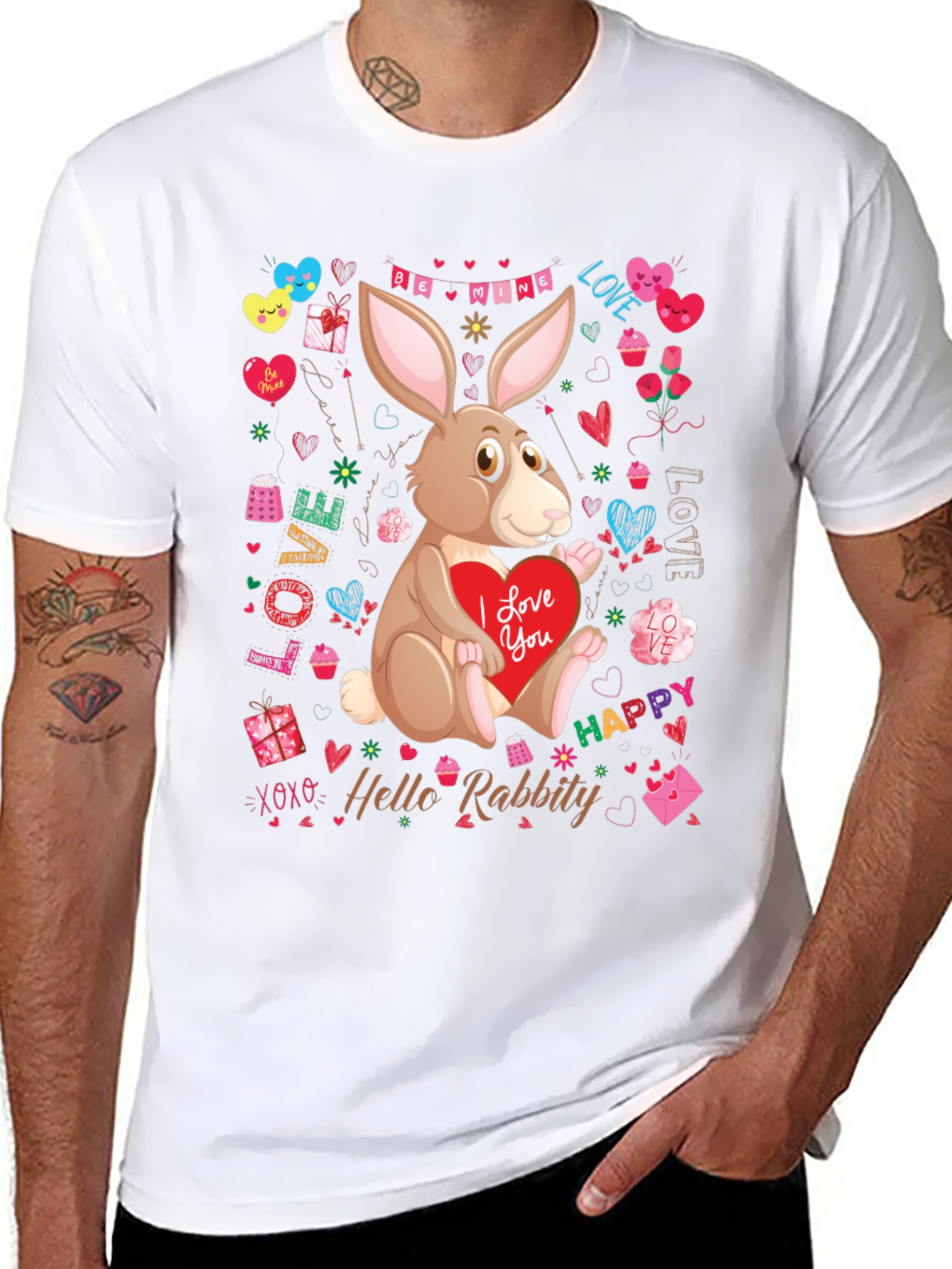 Hello Rabbity Valentine T-Shirt