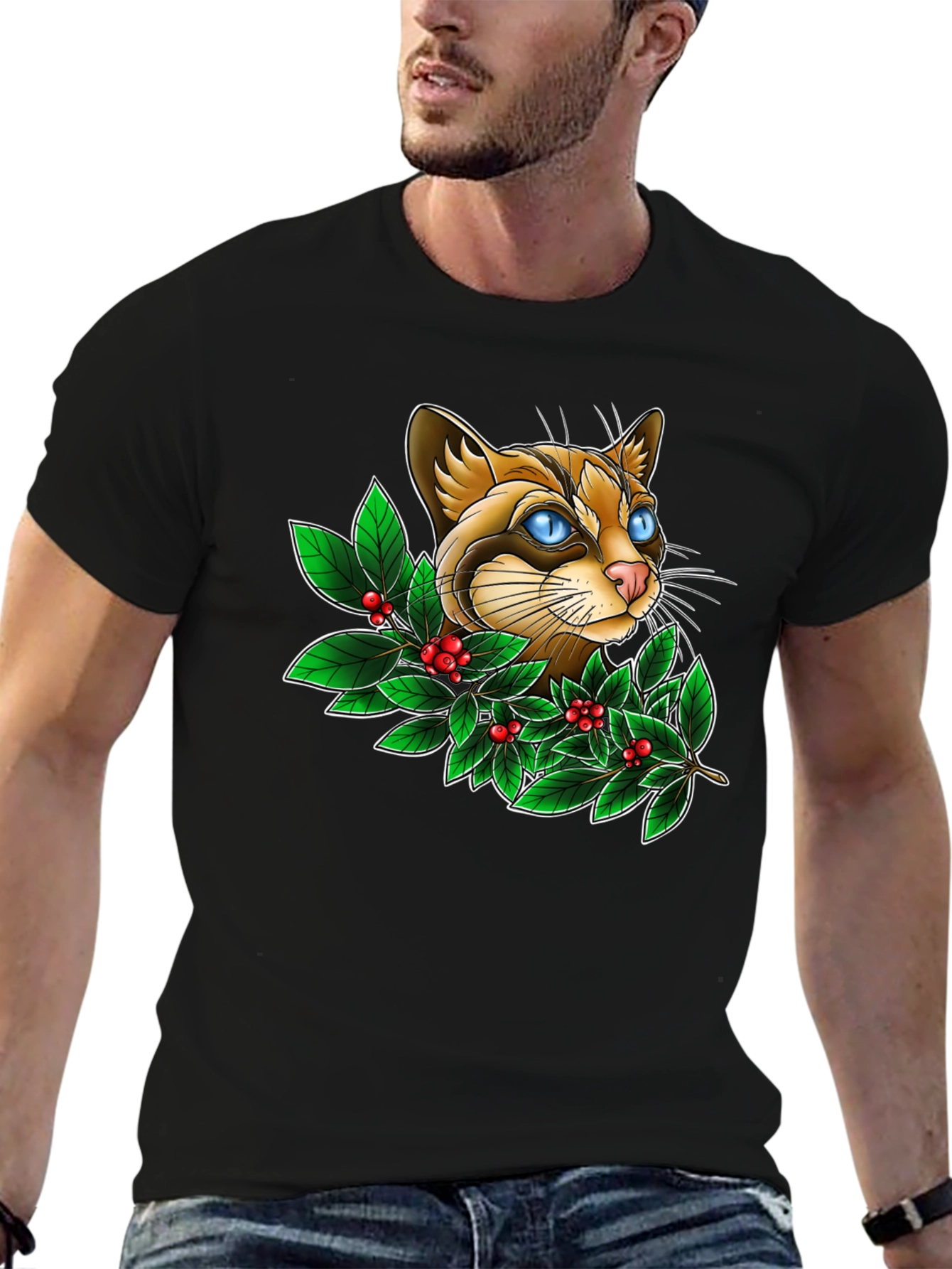 Cat & Holly T-Shirt - Unique Design