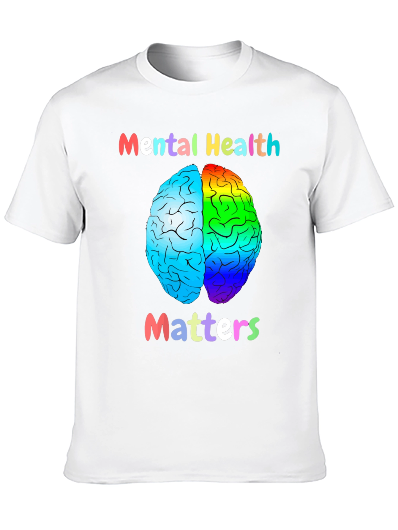 Mental Health Matters T-Shirt Brain Graphic Tee
