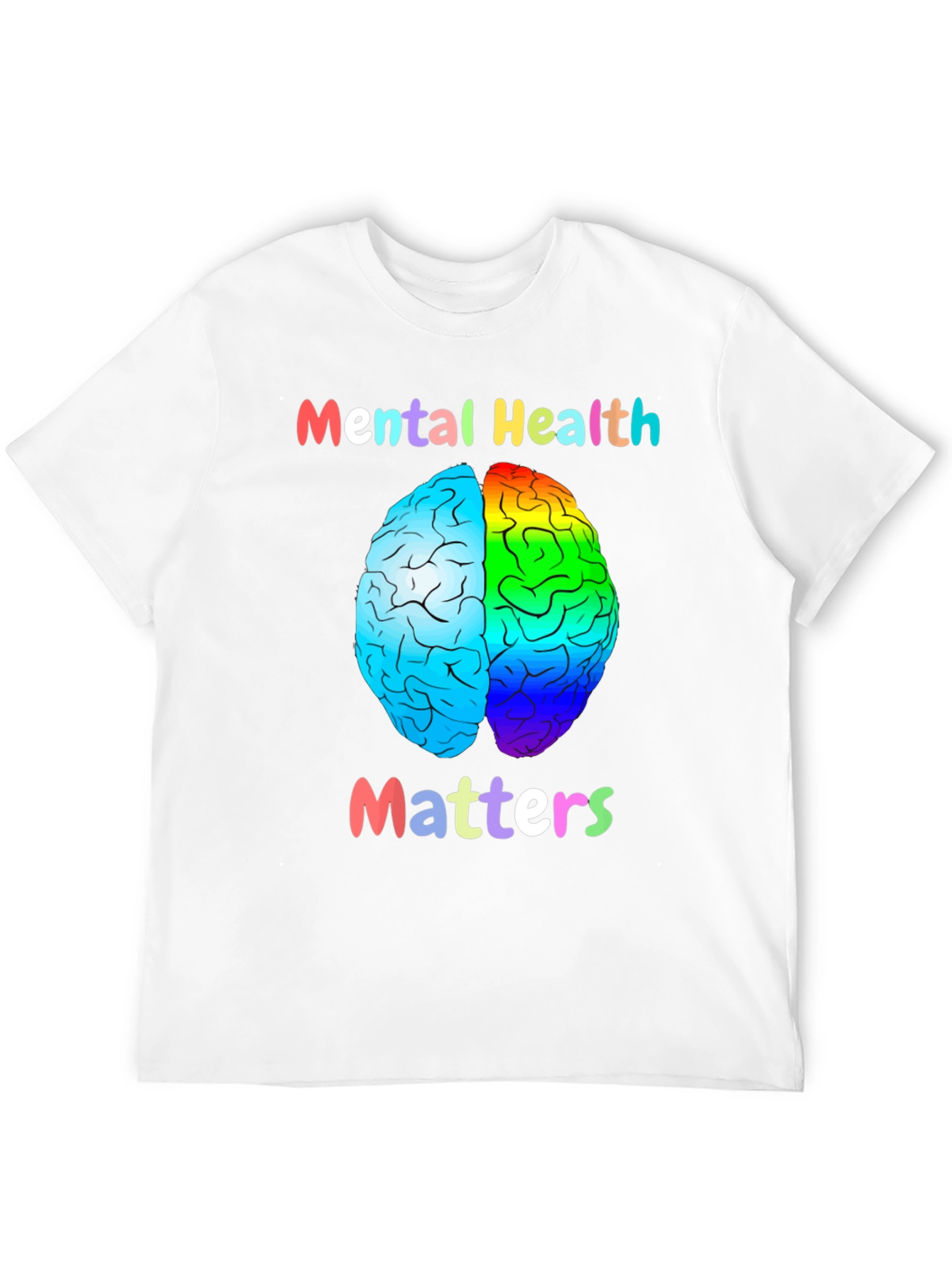 Mental Health Matters T-Shirt Brain Graphic Tee