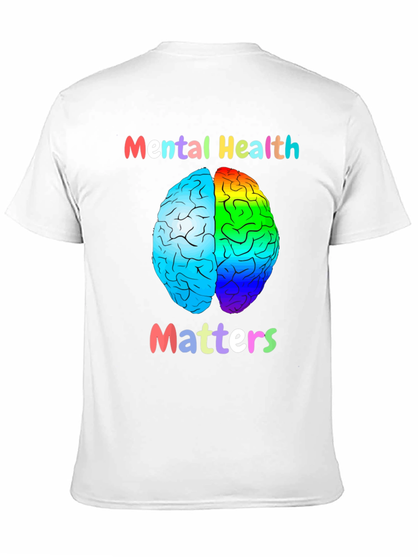 Mental Health Matters T-Shirt Brain Graphic Tee