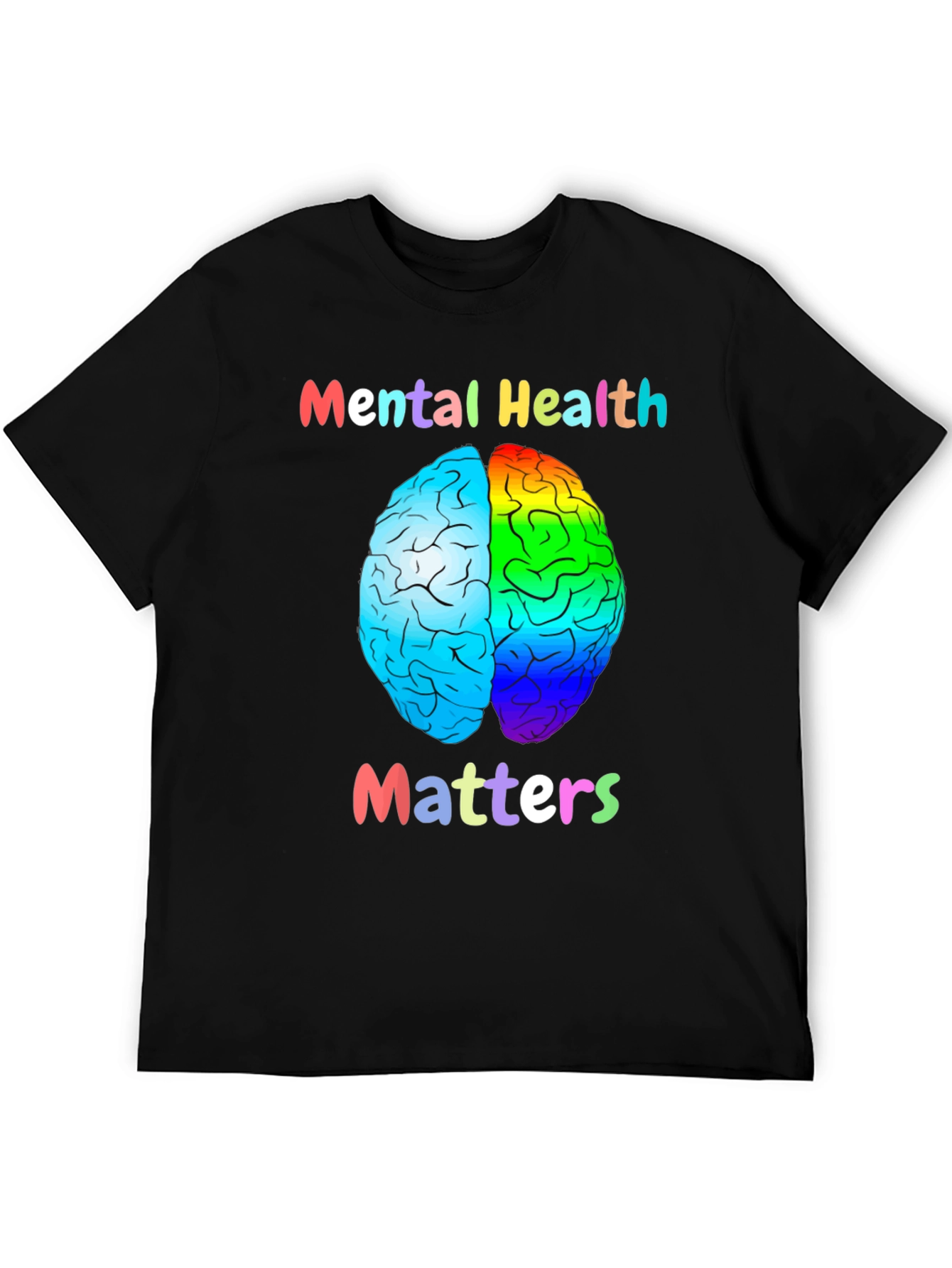 Mental Health Matters T-Shirt Brain Graphic Tee