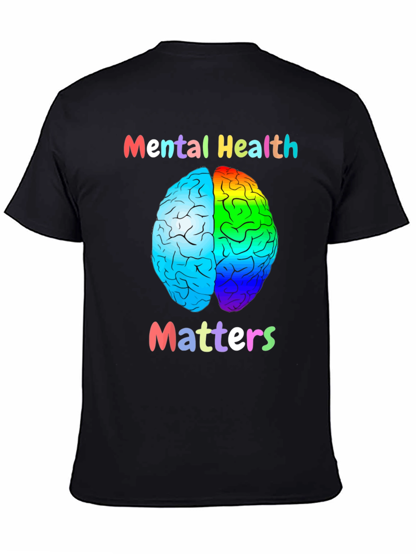 Mental Health Matters T-Shirt Brain Graphic Tee