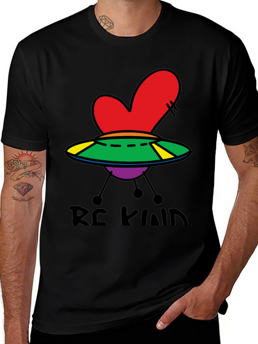Be Kind UFO Heart Graphic Tee