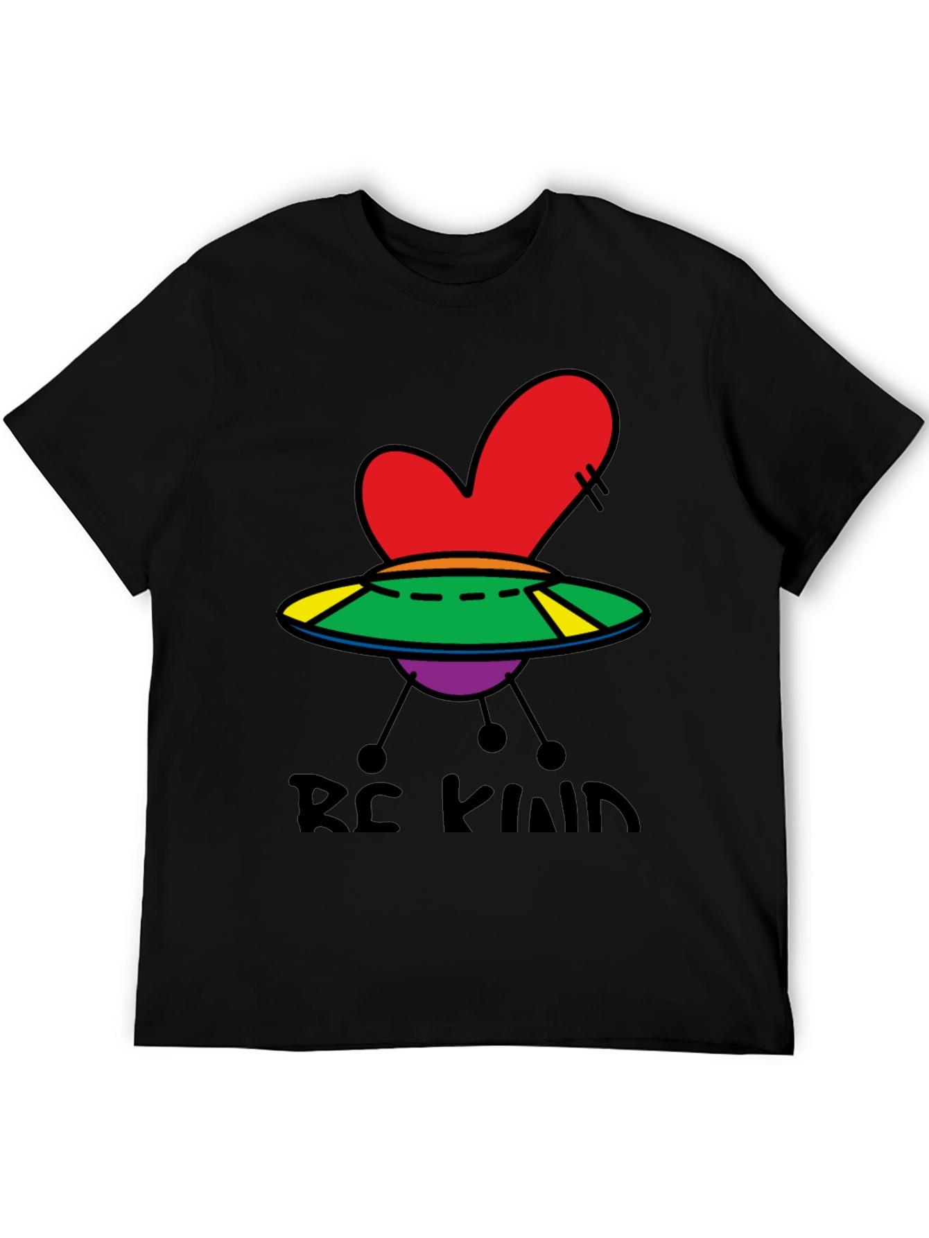 Be Kind UFO Heart Graphic Tee
