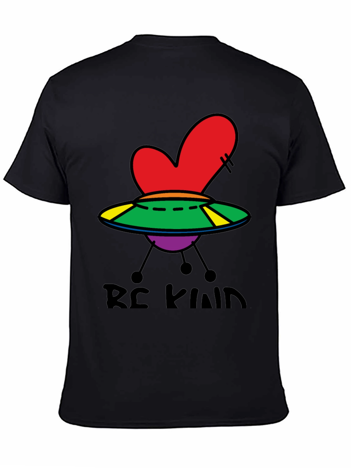 Be Kind UFO Heart Graphic Tee