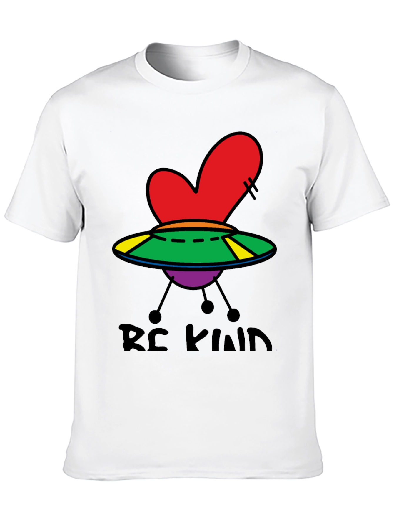 Be Kind UFO Heart Graphic Tee