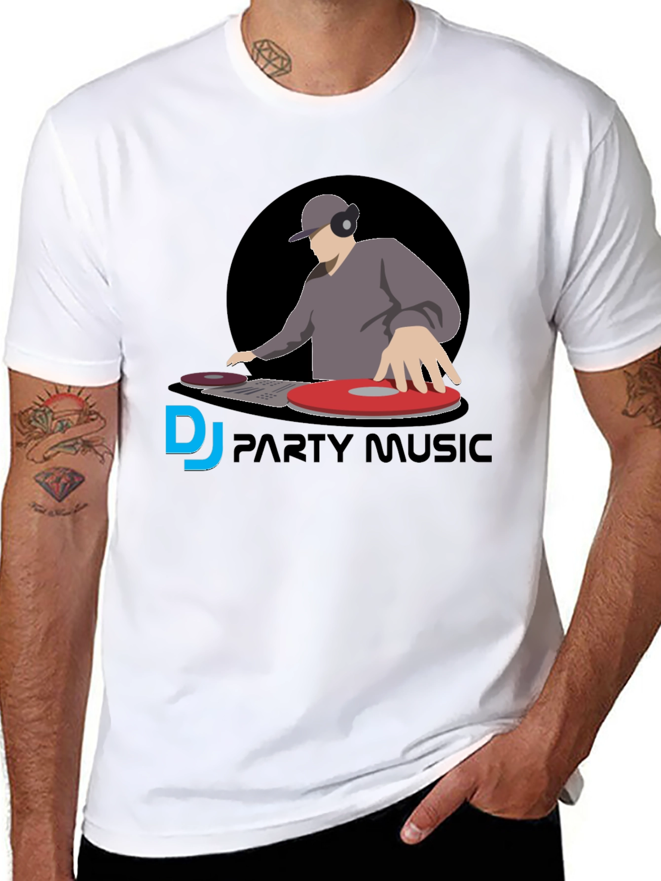 DJ Party Music Graphic Tee