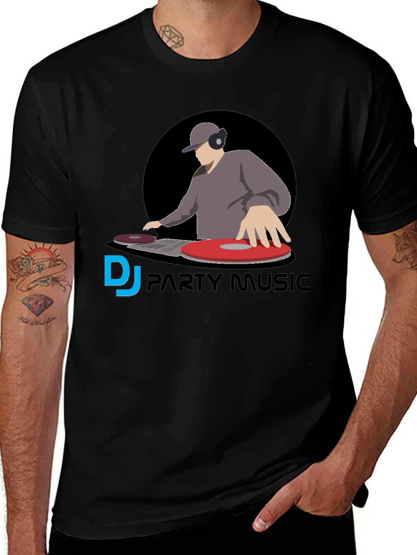 DJ Party Music Graphic Tee