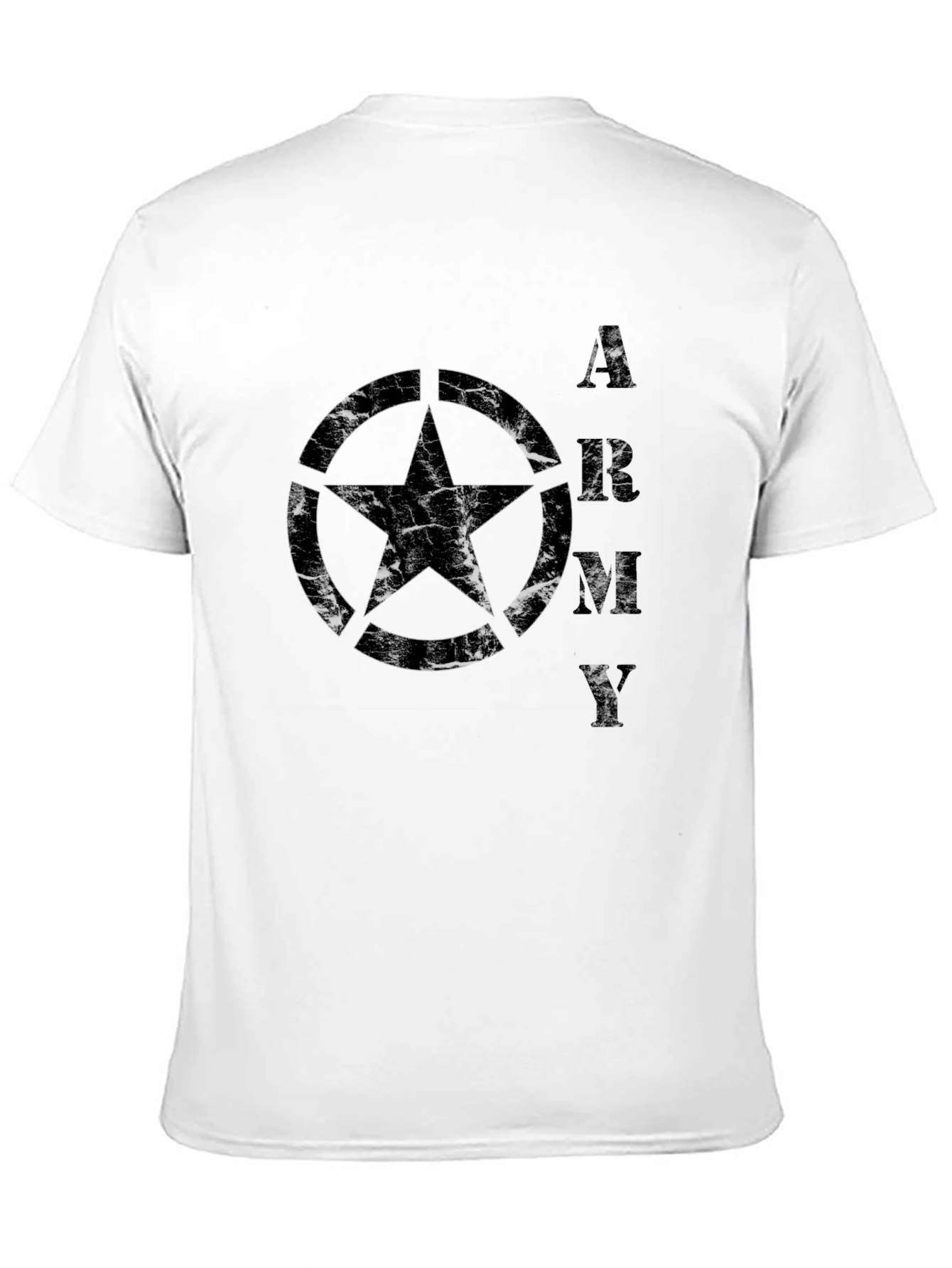 Army Star Graphic T-Shirt - Military Style Tee