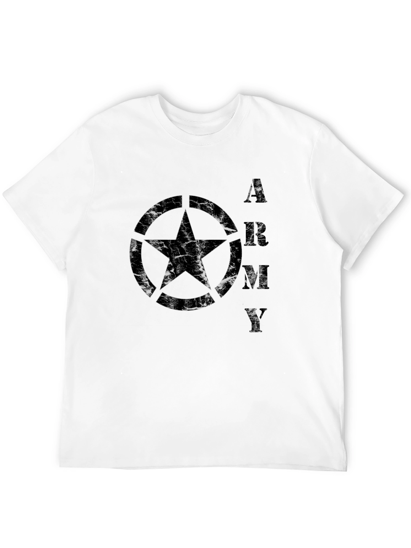 Army Star Graphic T-Shirt - Military Style Tee