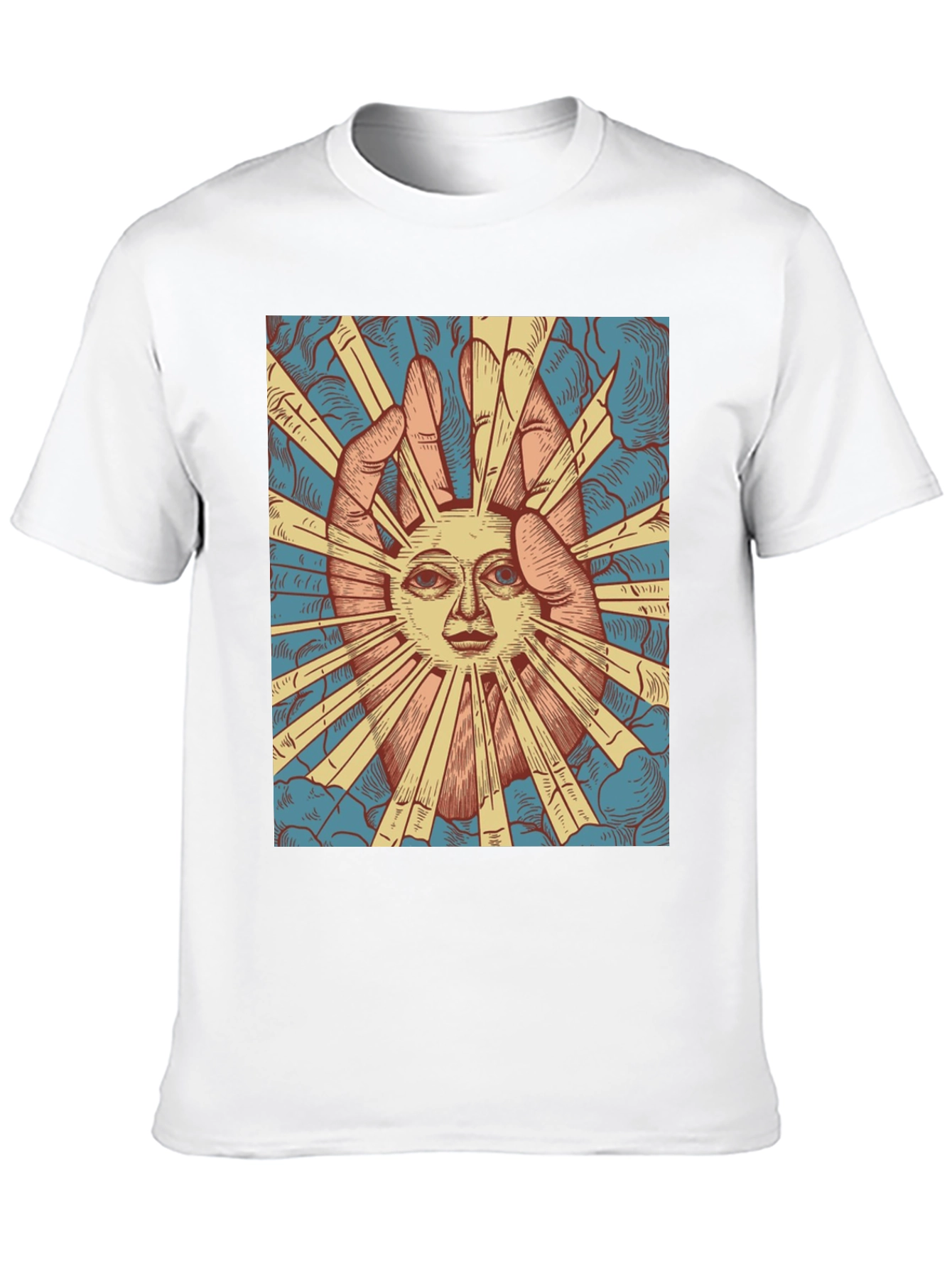 Sun Face Graphic Tee - Black