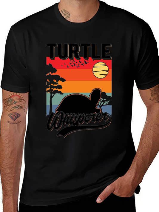 Turtle Whisperer Sunset Graphic Tee