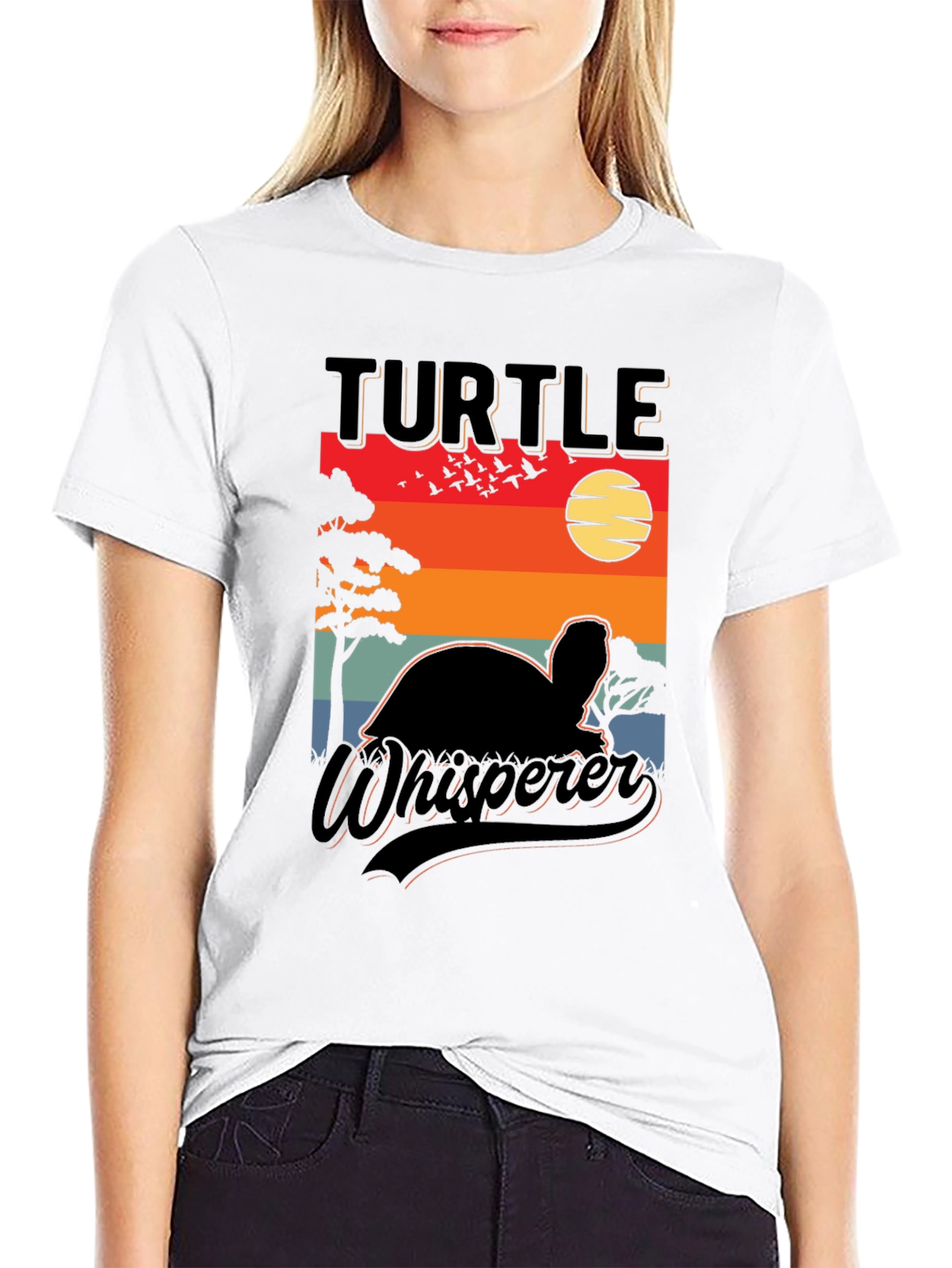 Turtle Whisperer Sunset Graphic Tee