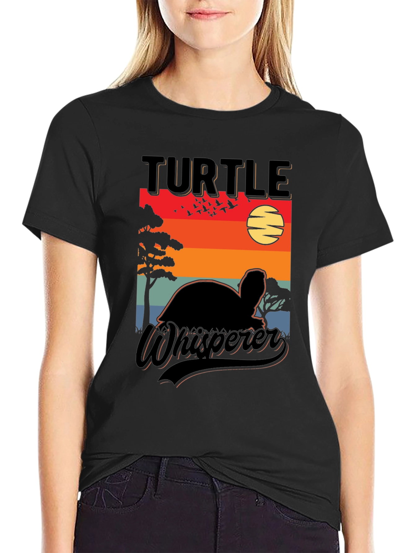 Turtle Whisperer Sunset Graphic Tee