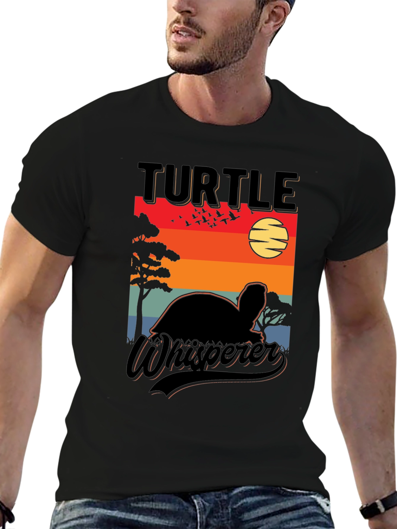 Turtle Whisperer Sunset Graphic Tee