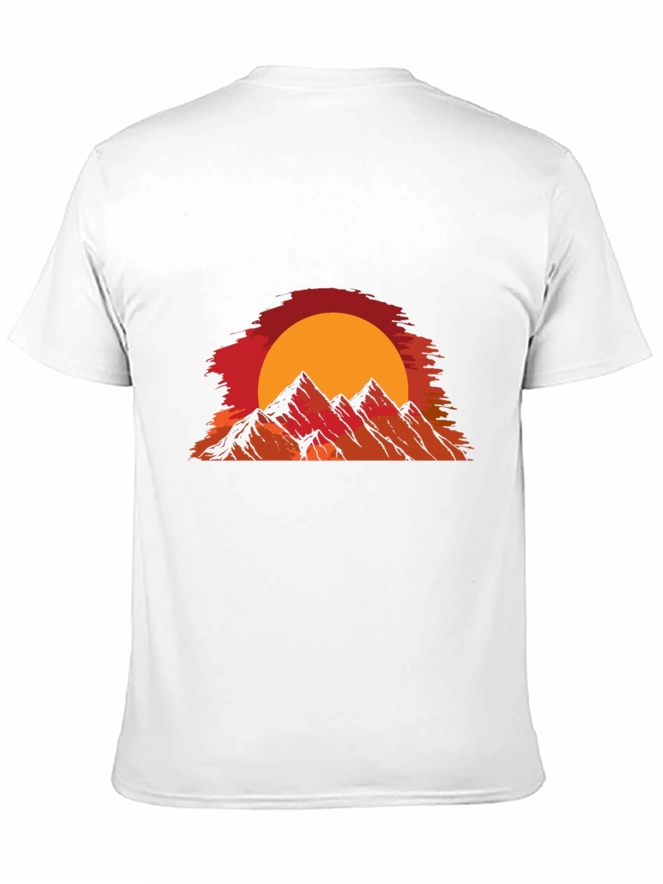 Sunset Mountain Graphic T-Shirt - Black