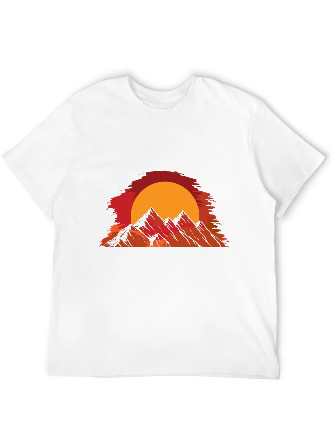 Sunset Mountain Graphic T-Shirt - Black