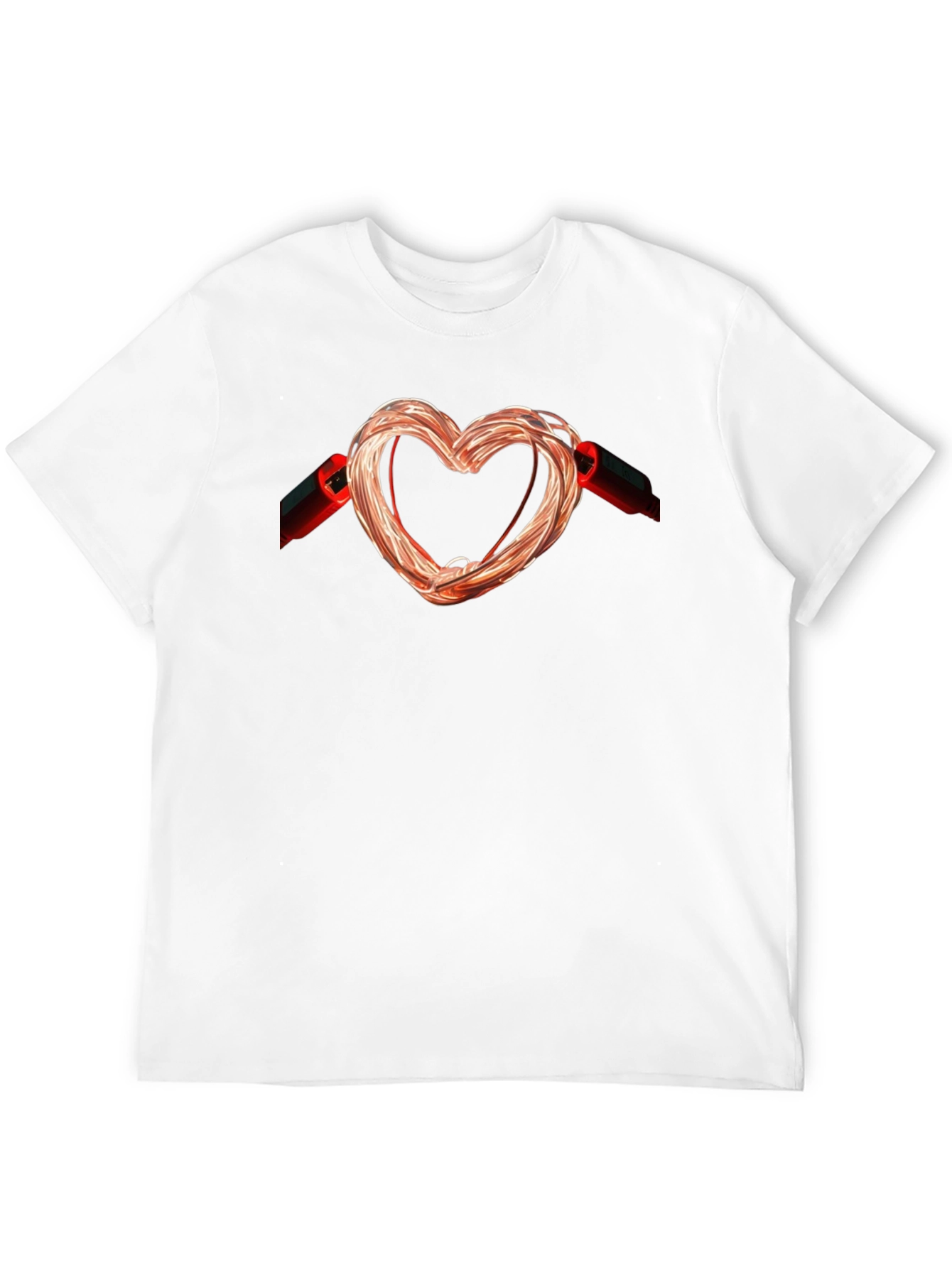 Heart Shaped Wire T-Shirt - Express Your Love