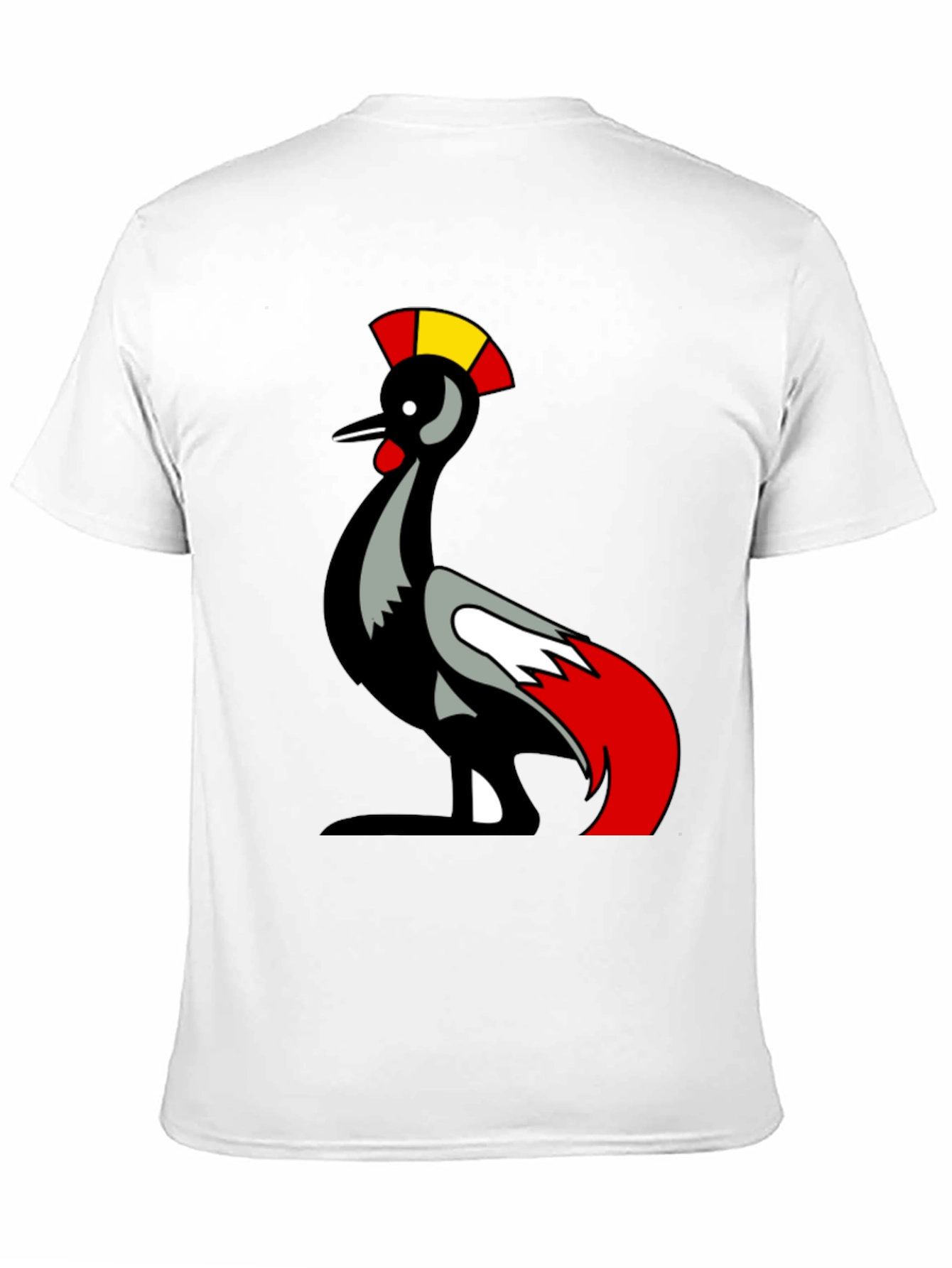 Mens Black T-Shirt with Bird Graphic