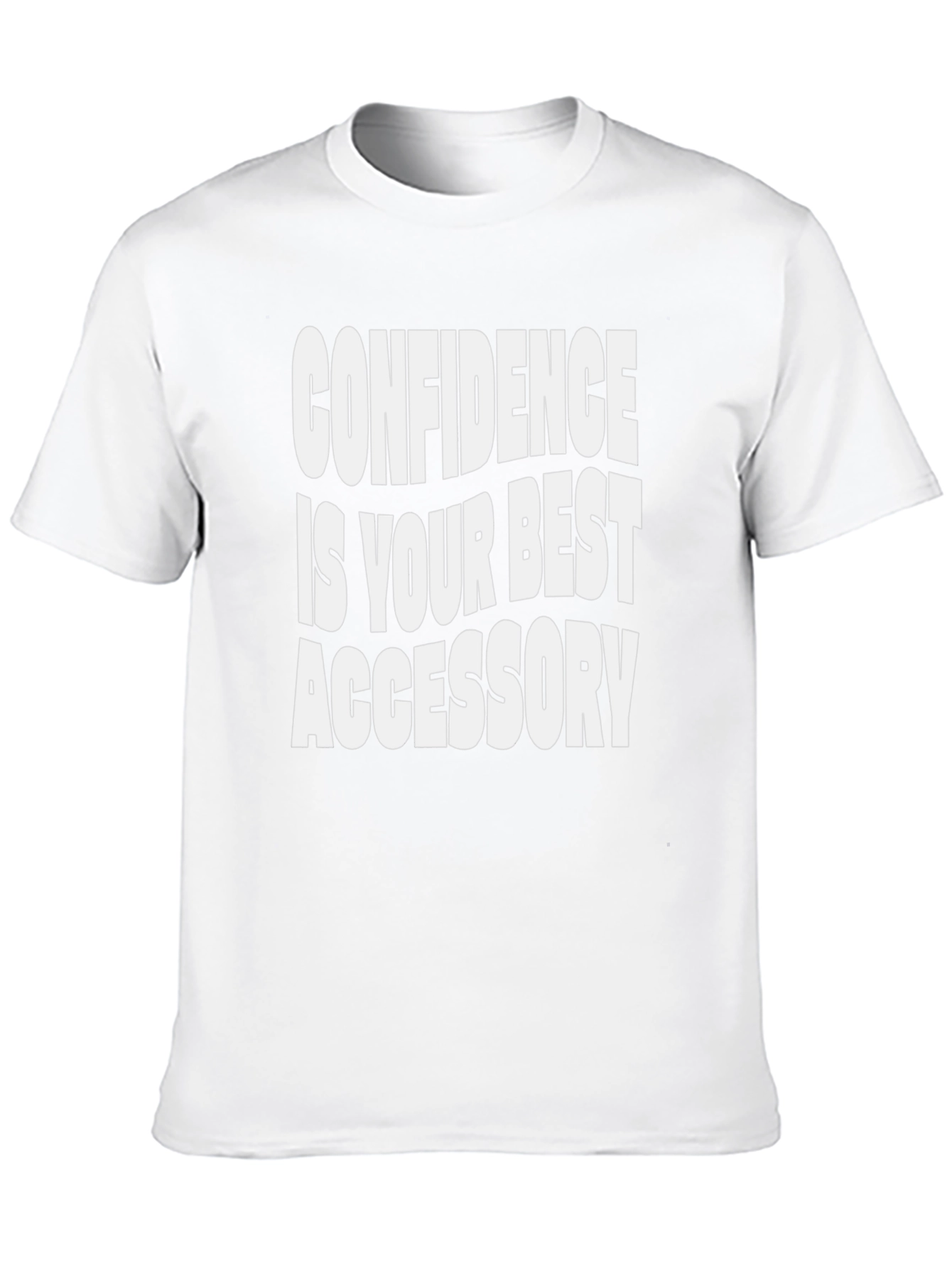 Confidence Accessory Graphic Tee - Black Cotton